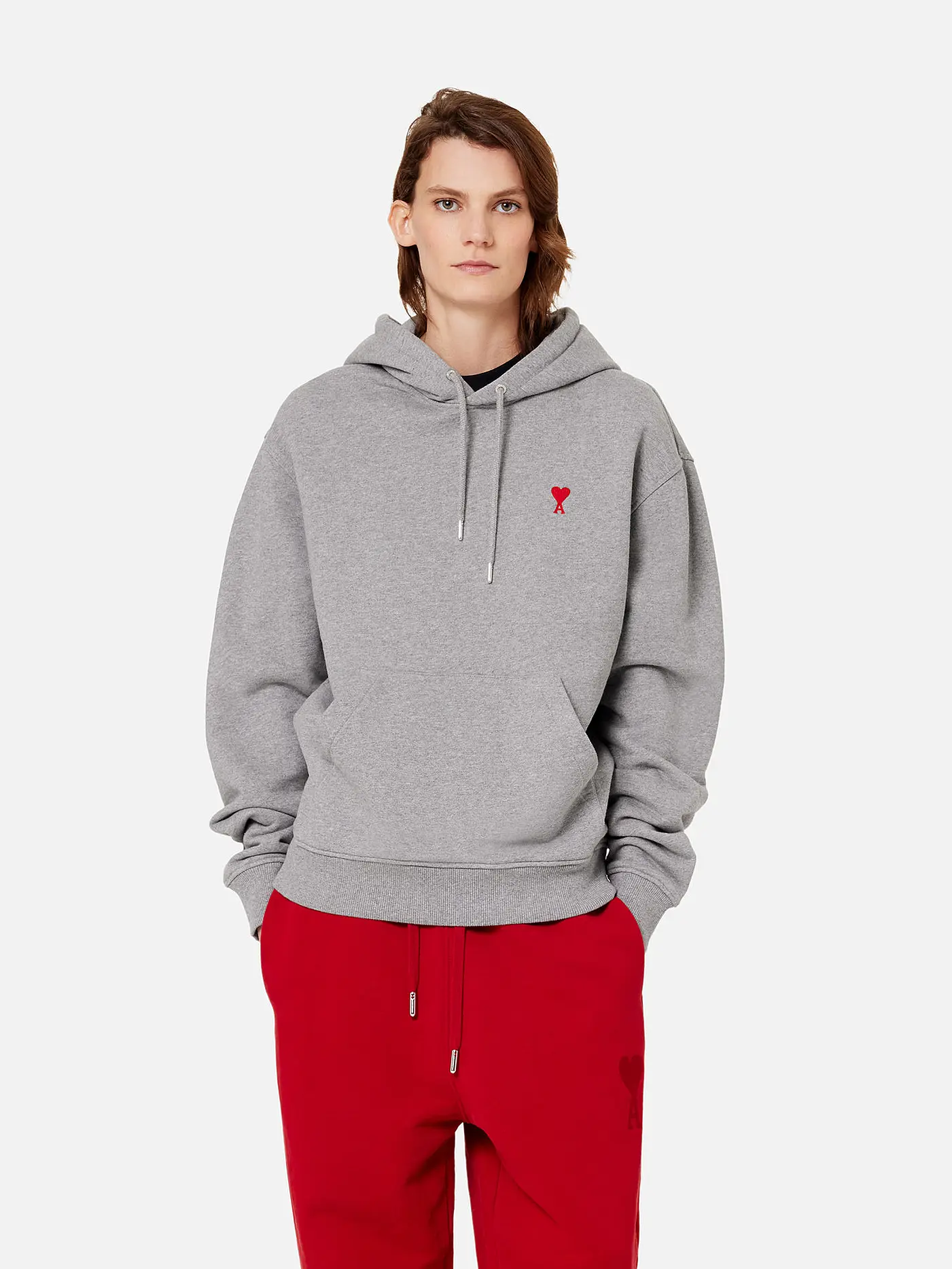 AMI PARIS | Kapuzensweater - Hoodie | grau