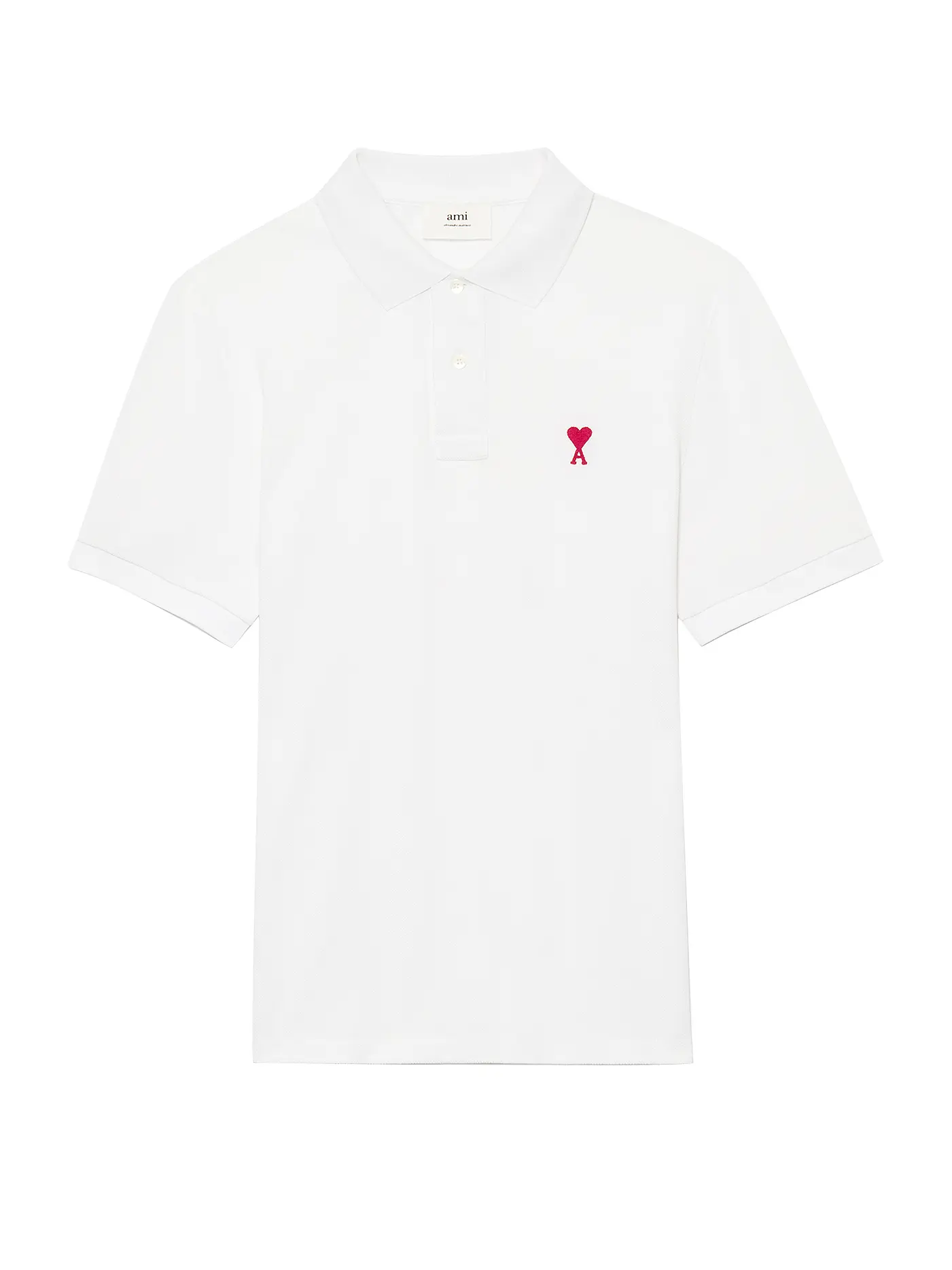 AMI PARIS | Poloshirt Ami De Coeur | weiss