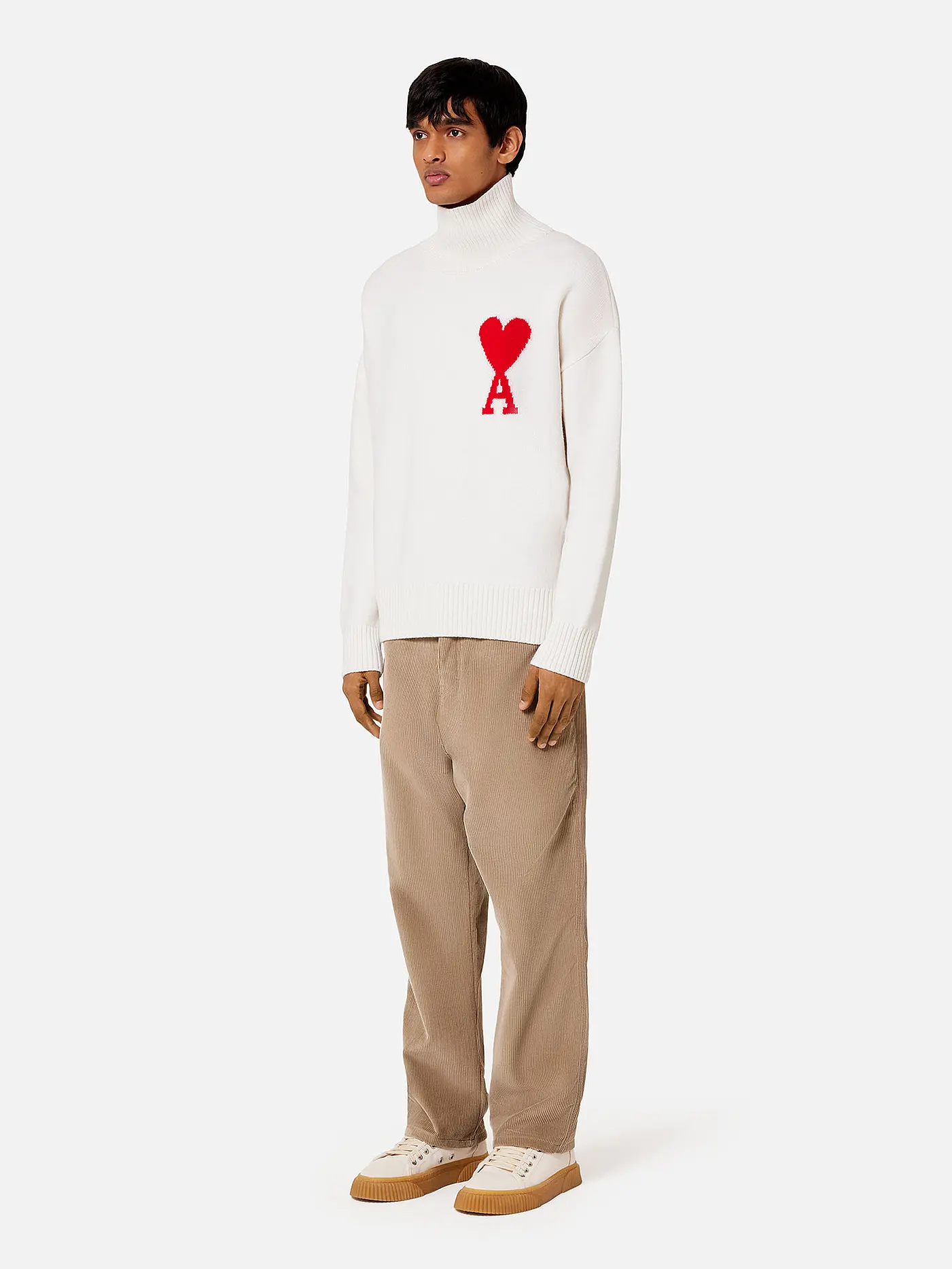 AMI PARIS | Rollkragenpullover | creme