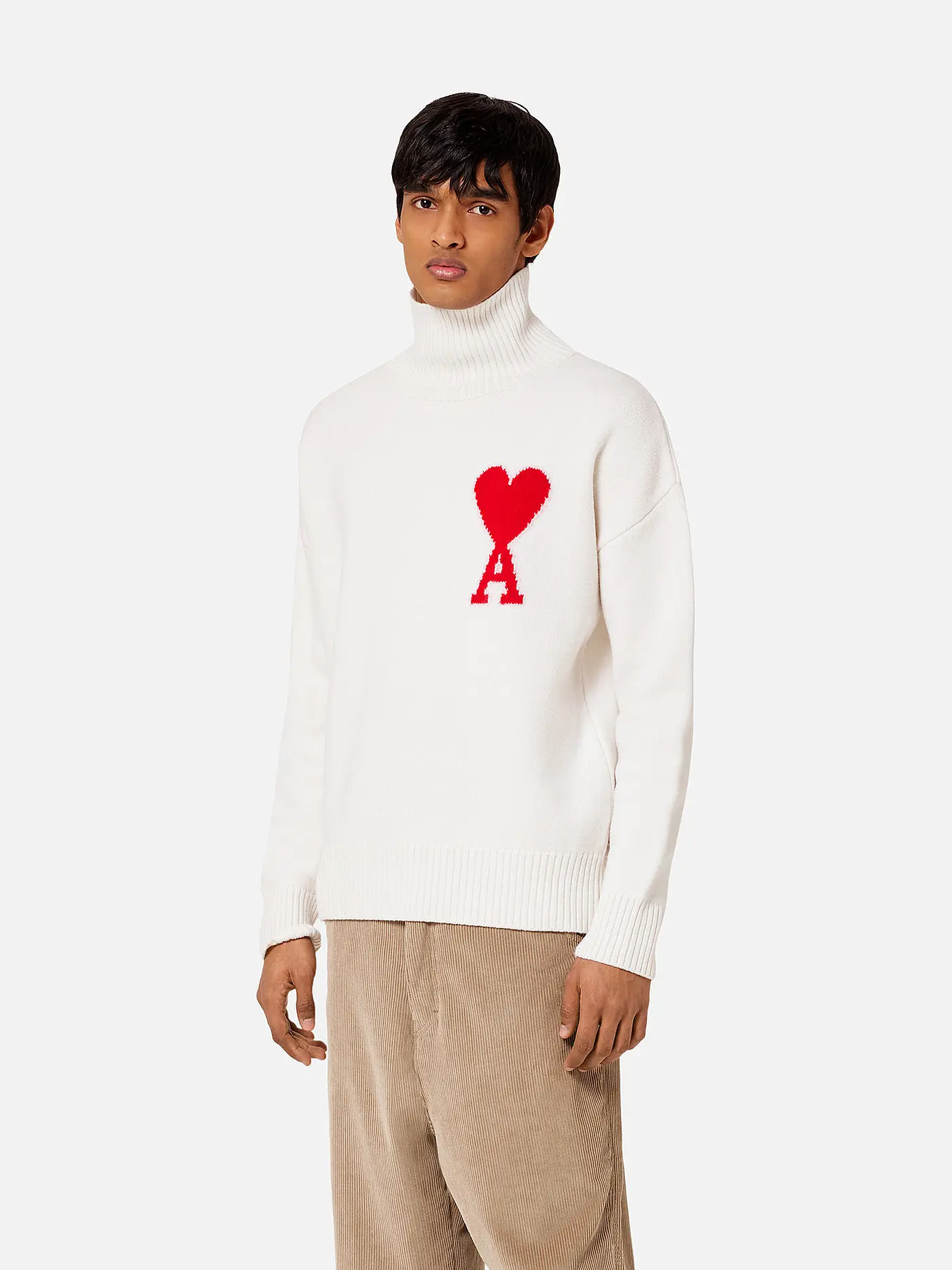 AMI PARIS | Rollkragenpullover | creme