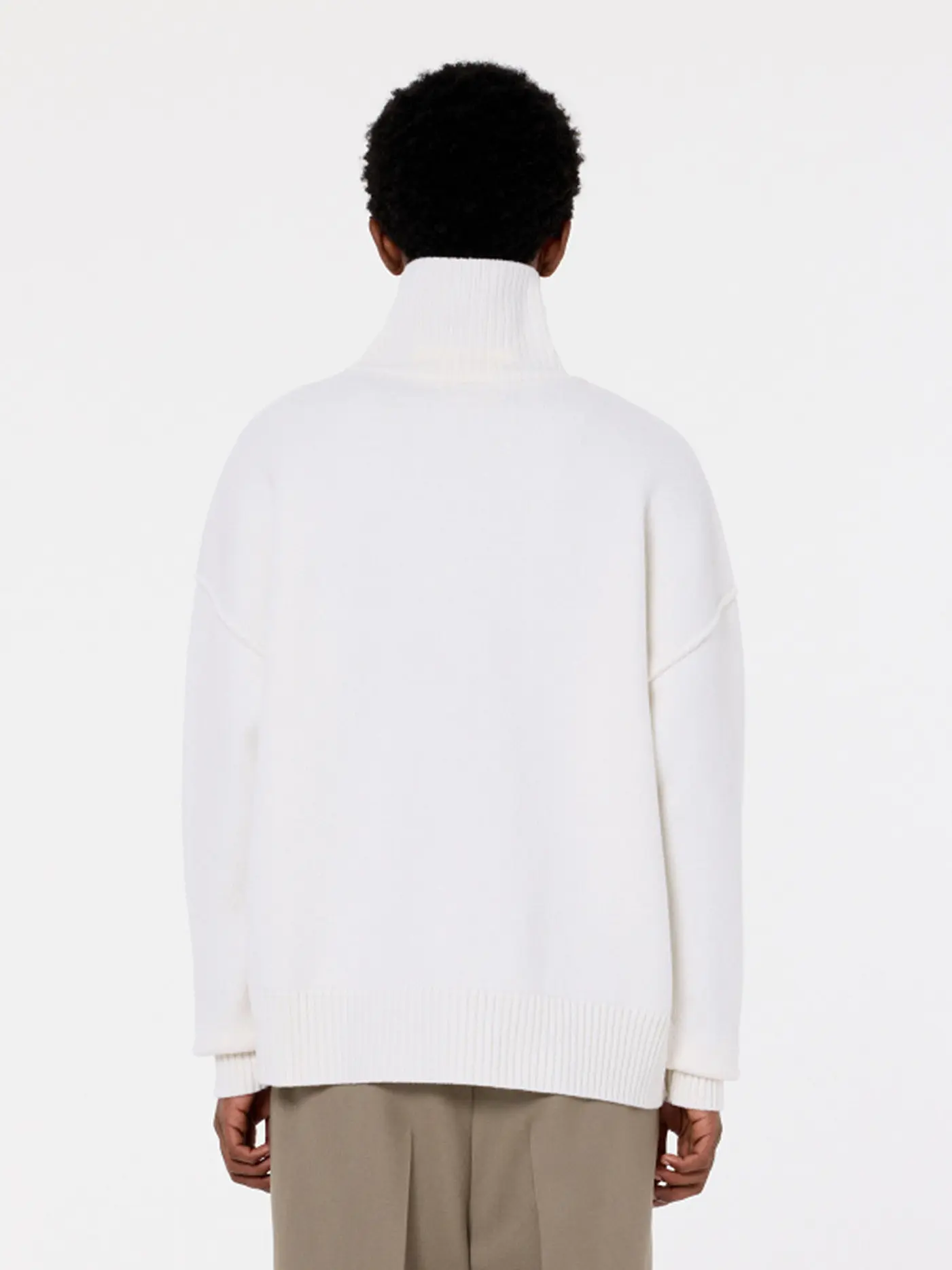 AMI PARIS | Rollkragenpullover | weiss
