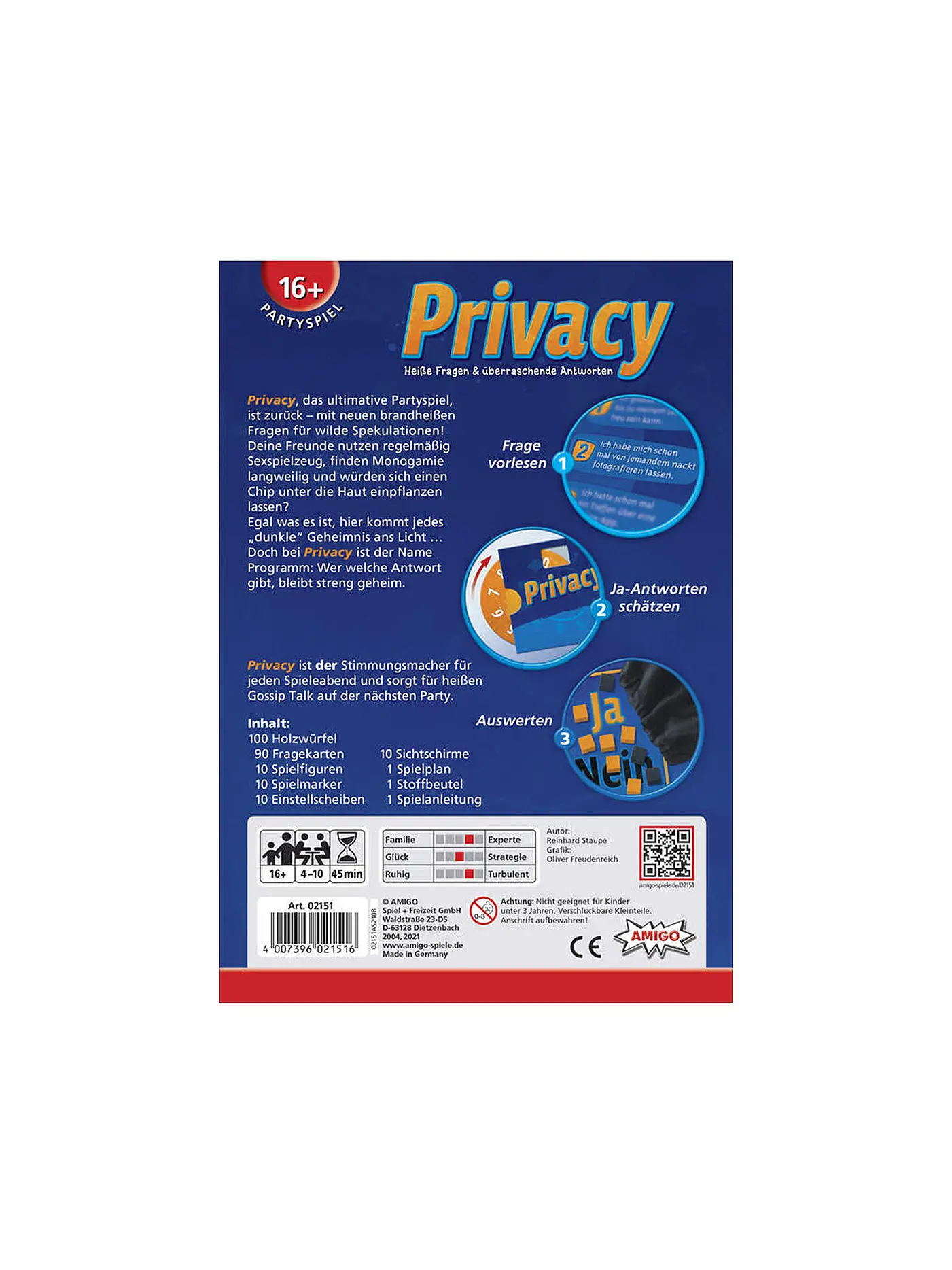 AMIGO | Brettspiel - Privacy Refresh | keine Farbe