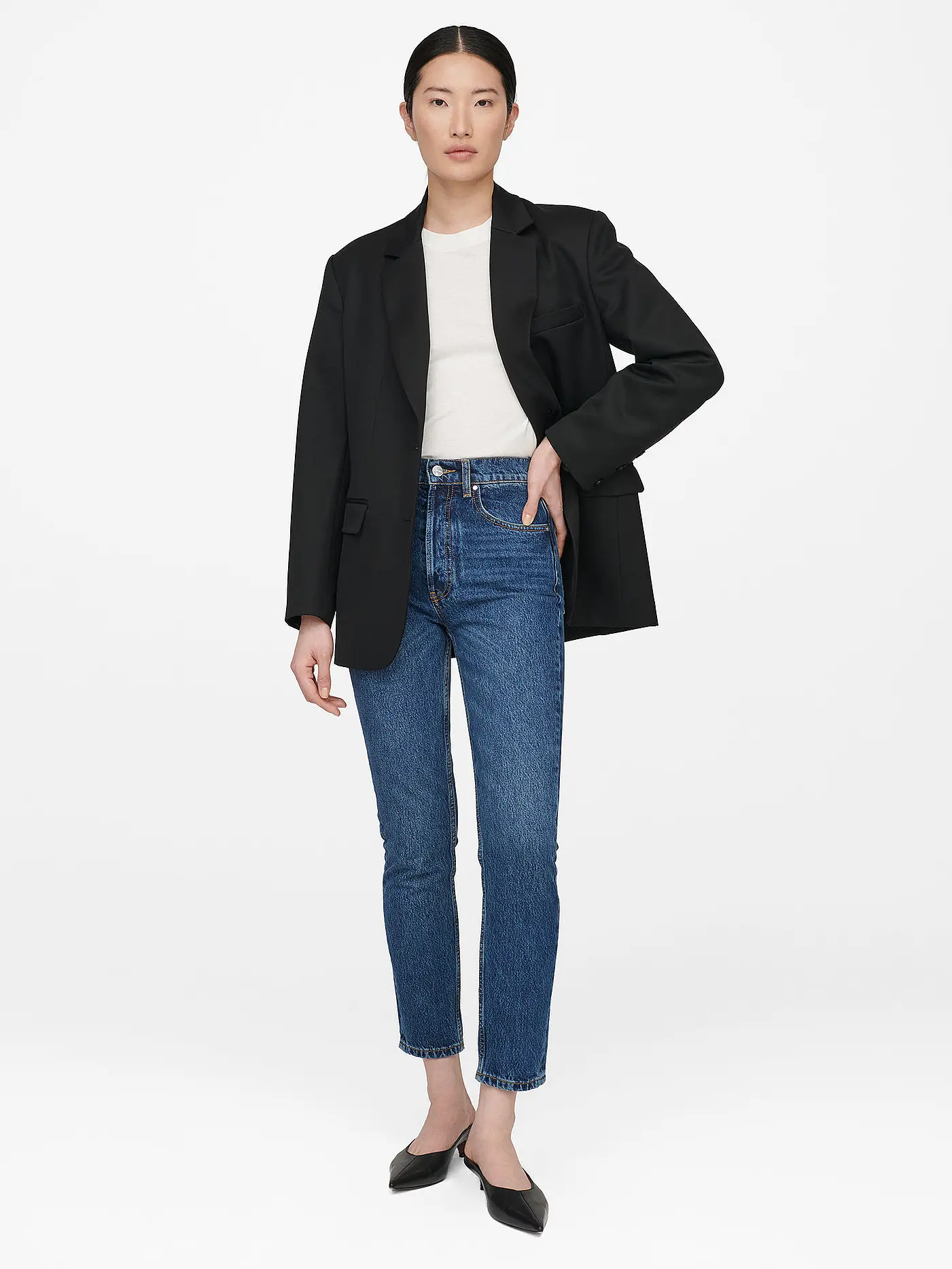 ANINE BING | Jeans Mom Fit SONYA | blau