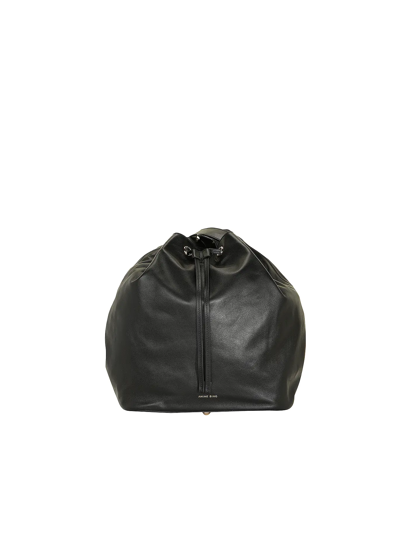 ANINE BING | Ledertasche - Bucket Bag ALANA | schwarz