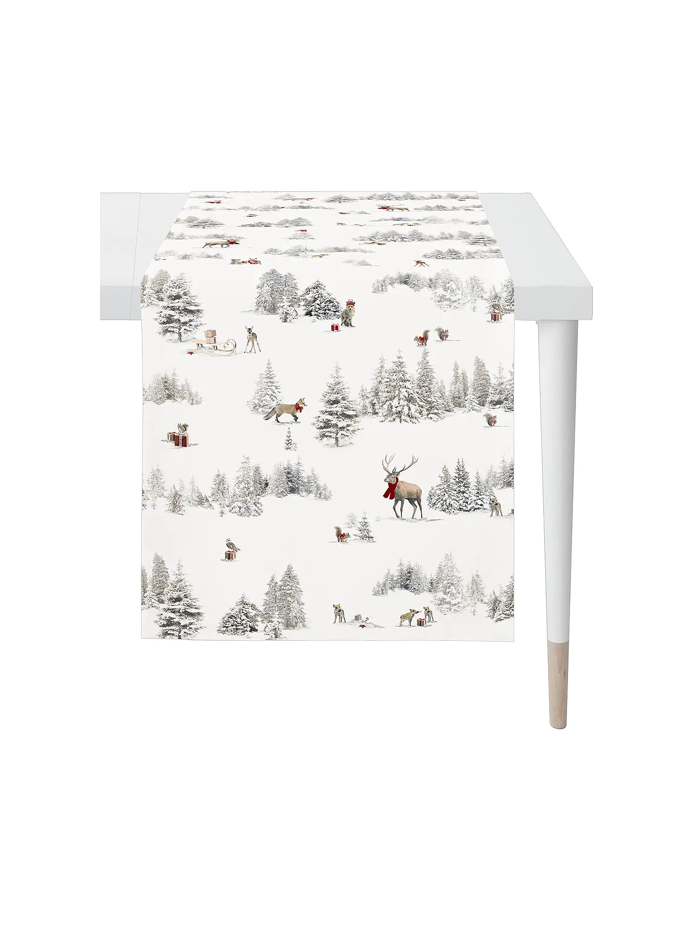 APELT | Läufer WINTERWELT 48x140cm Weiss | weiss