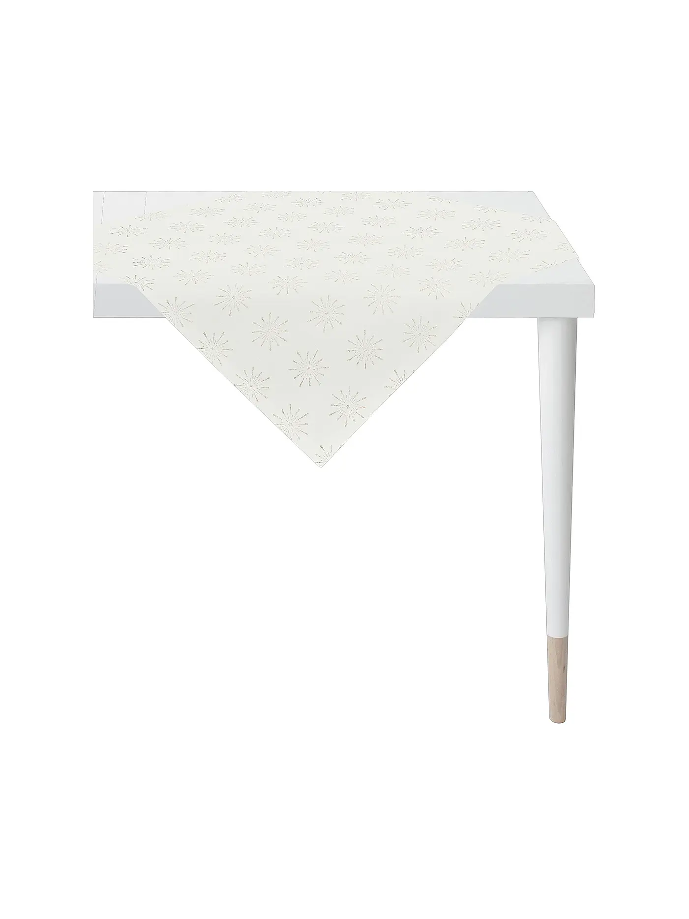 APELT | Mitteldecke CHRISTMAS GLAM 88x88cm Weiss | weiss