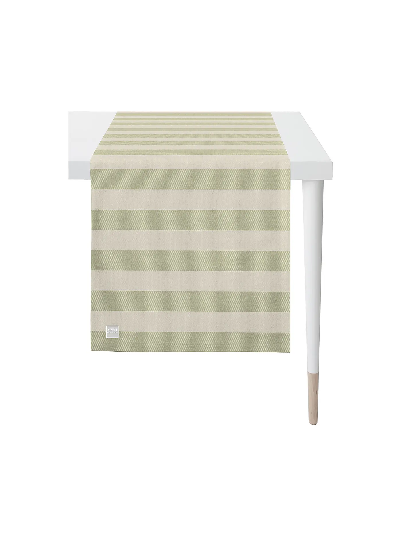 APELT | Tischläufer "Outdoor" 46x140cm (Grau) | beige