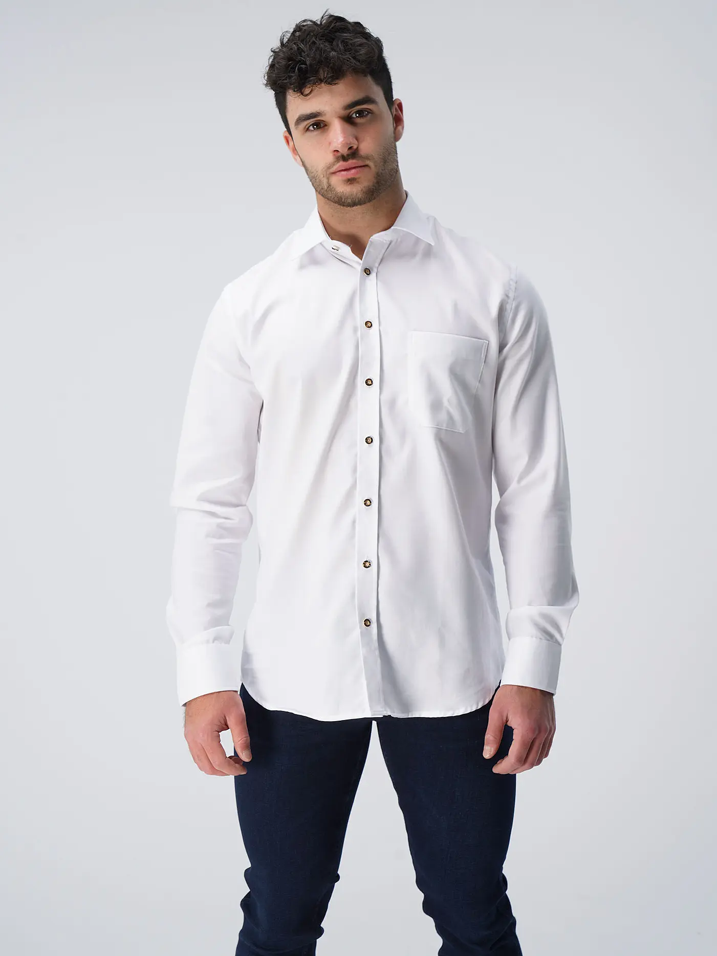 ARIDO | Trachtenhemd  | weiss
