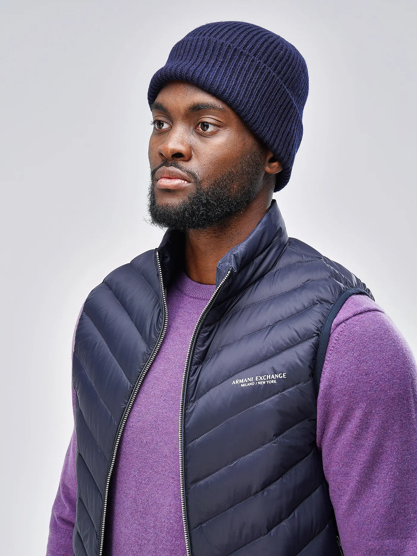 ARMANI EXCHANGE | Daunensteppgilet | blau