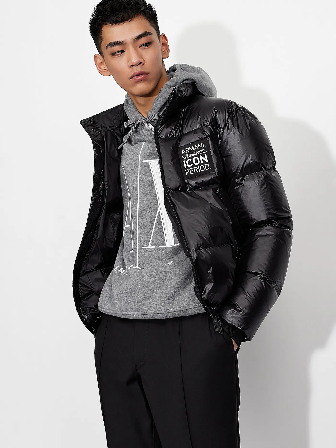 ARMANI EXCHANGE | Daunensteppjacke  | schwarz