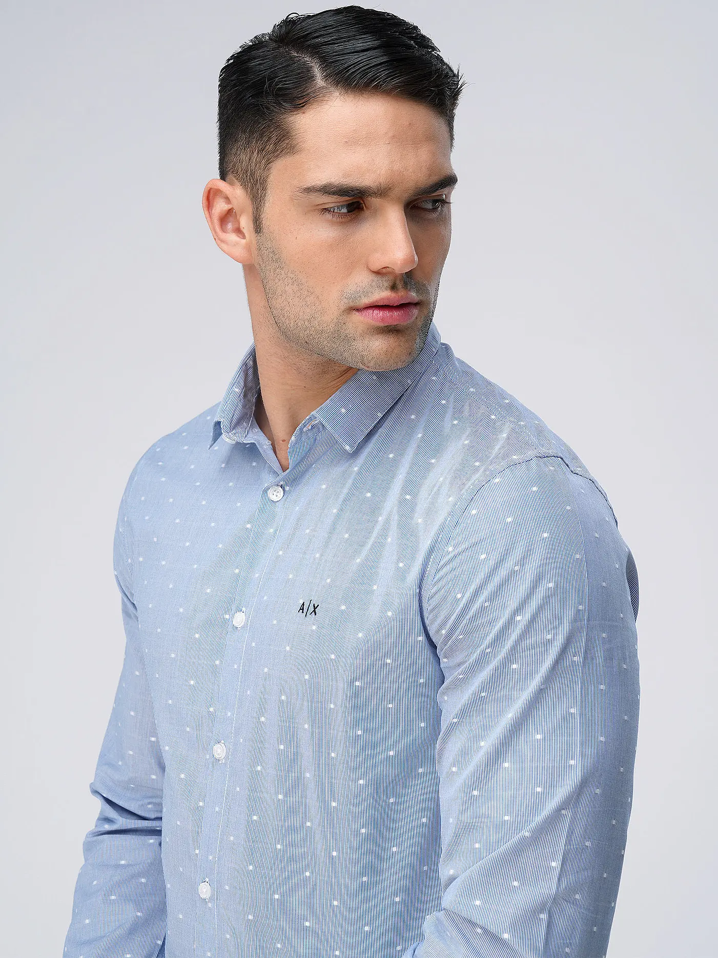 ARMANI EXCHANGE | Hemd Slim Fit  | hellblau