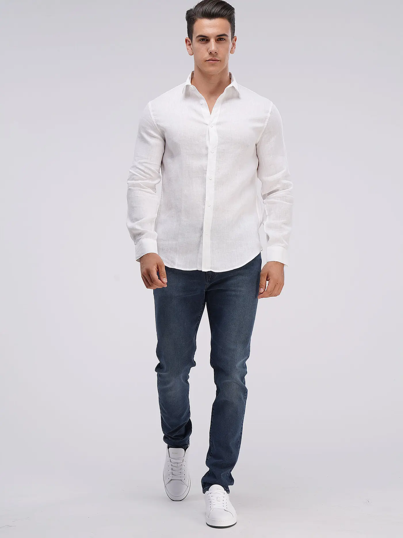 ARMANI EXCHANGE | Leinenhemd  | weiss