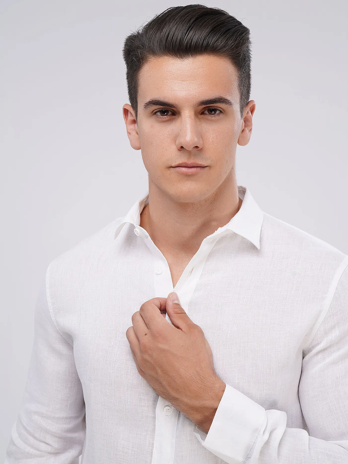 ARMANI EXCHANGE | Leinenhemd  | weiss