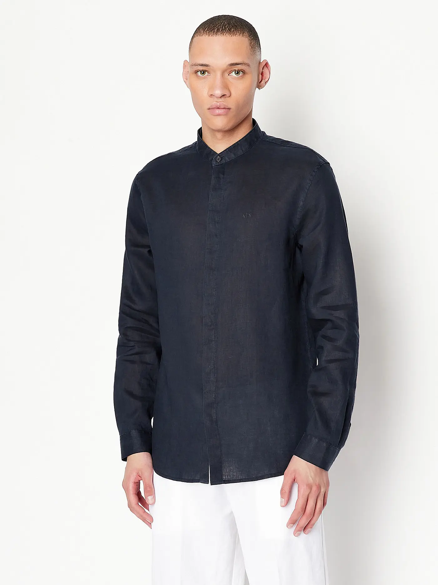 ARMANI EXCHANGE | Leinenhemd Regular Fit  | blau