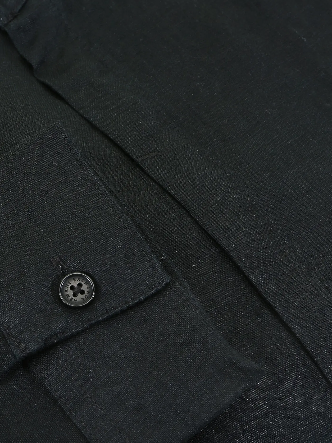 ARMANI EXCHANGE | Leinenhemd | schwarz