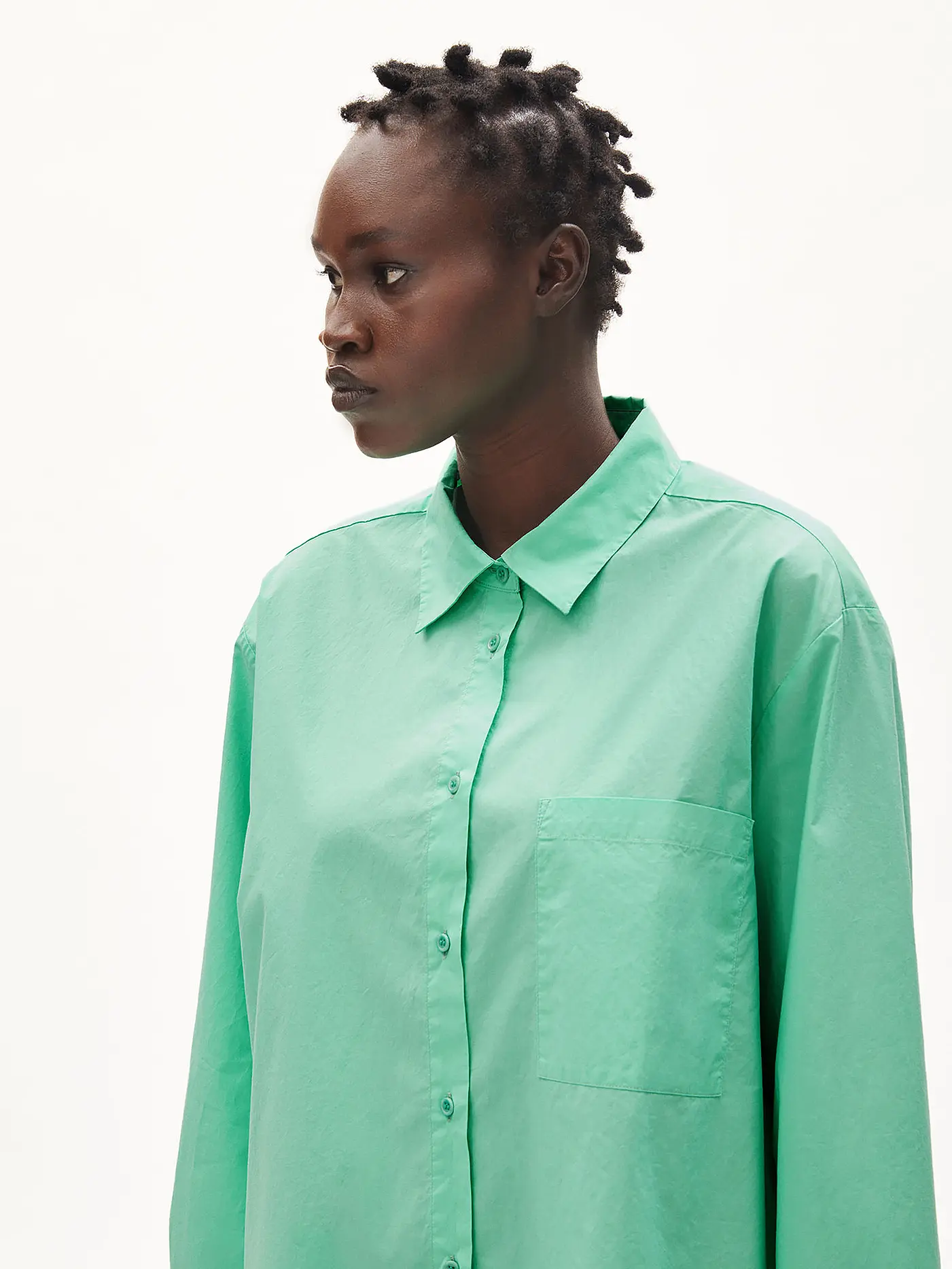 ARMEDANGELS | Bluse Relaxed Fit EALGAA | grün