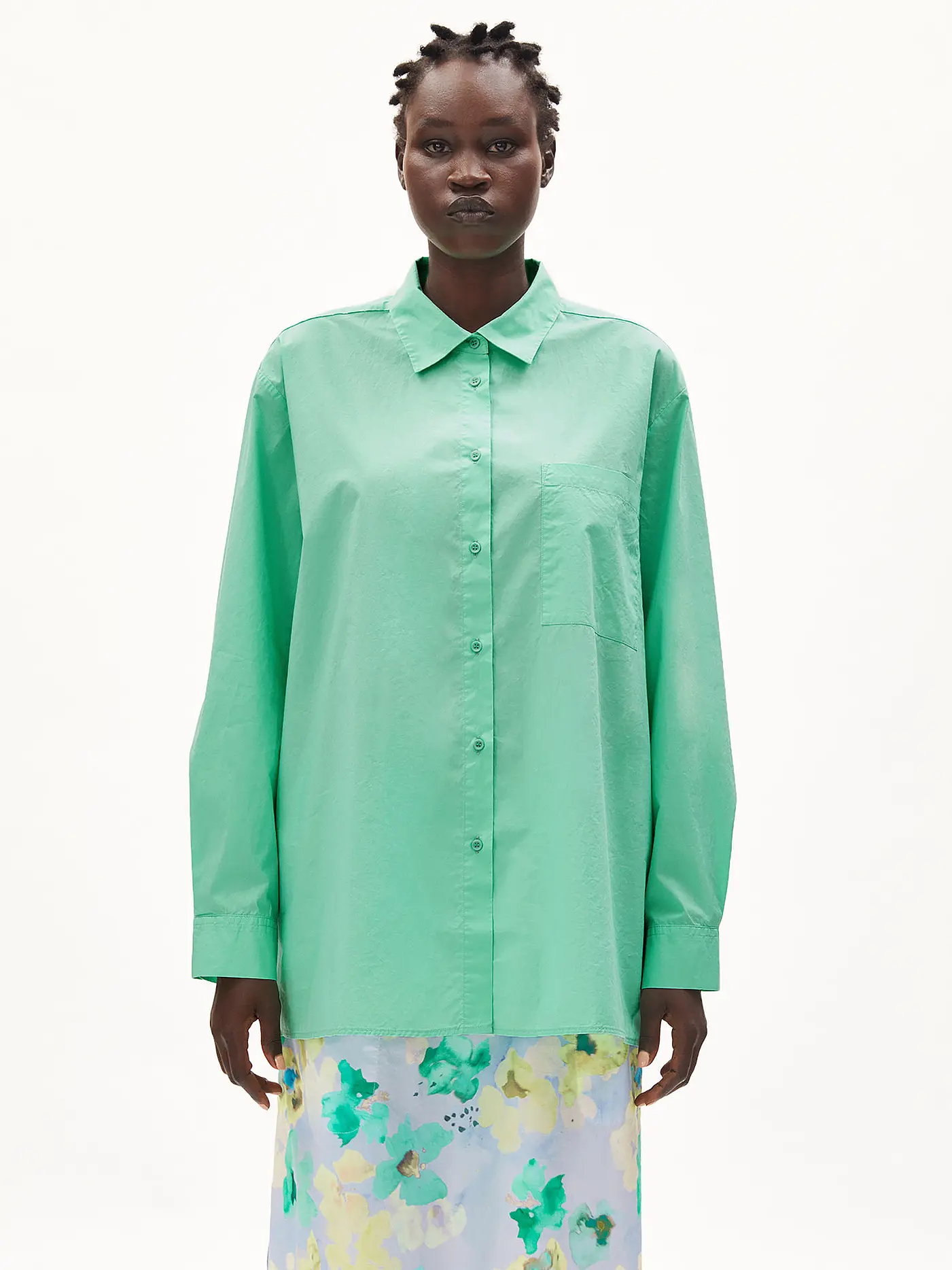 ARMEDANGELS | Bluse Relaxed Fit EALGAA | grün