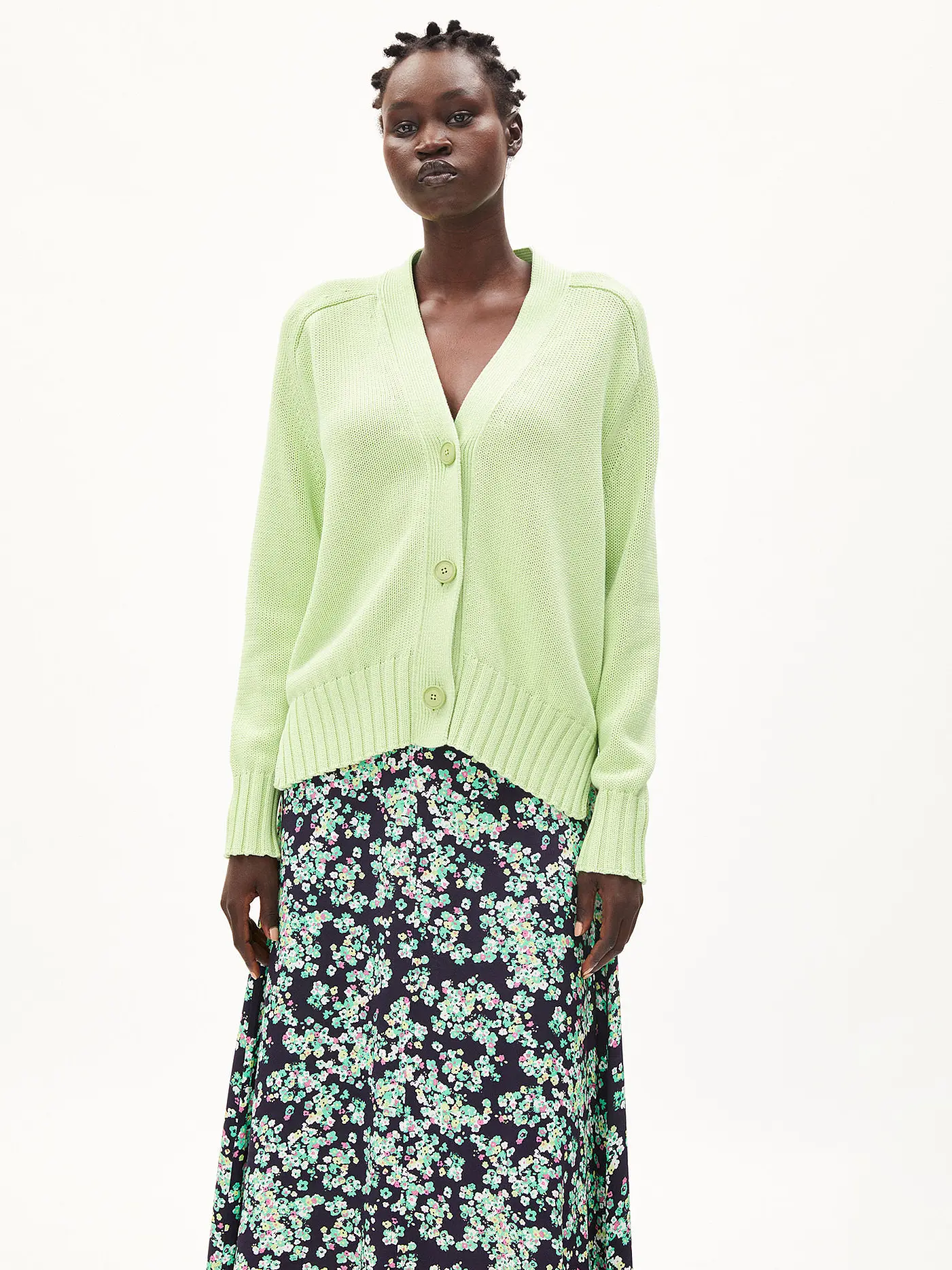 ARMEDANGELS | Cardigan ENKAAR COMPACT | grün