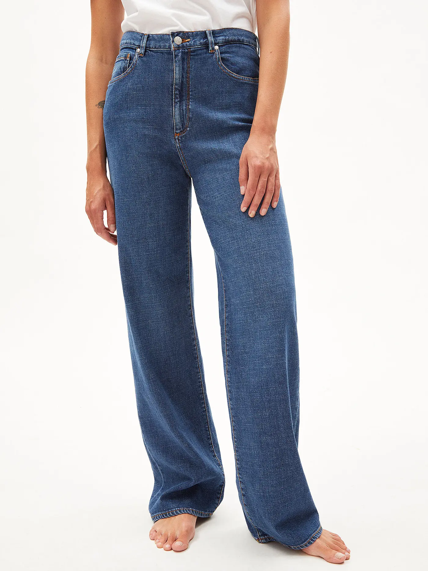 ARMEDANGELS | Jeans Wide Leg ENIJAA HEMP | blau