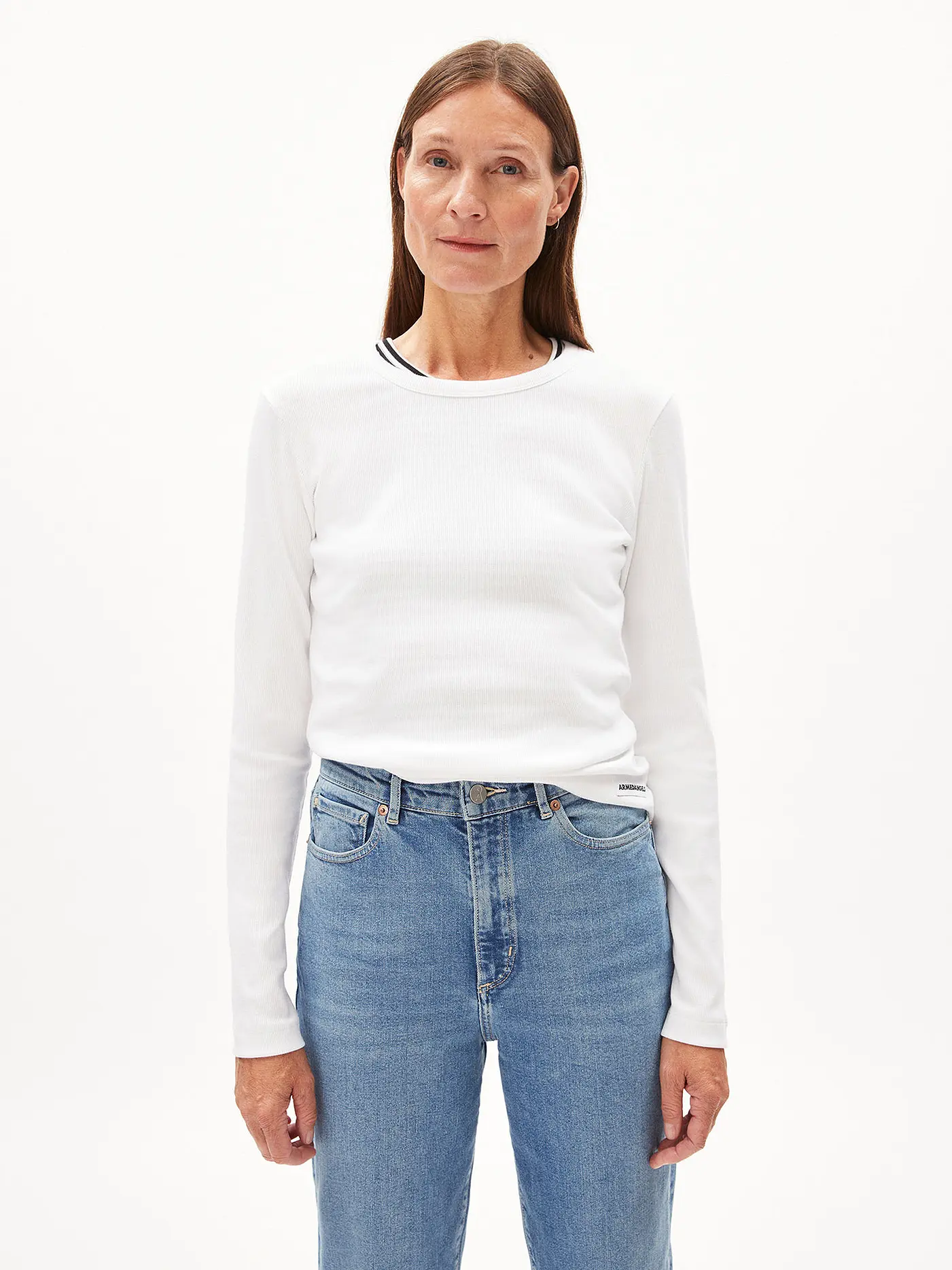 ARMEDANGELS | Langarmshirt JAALIA | weiss
