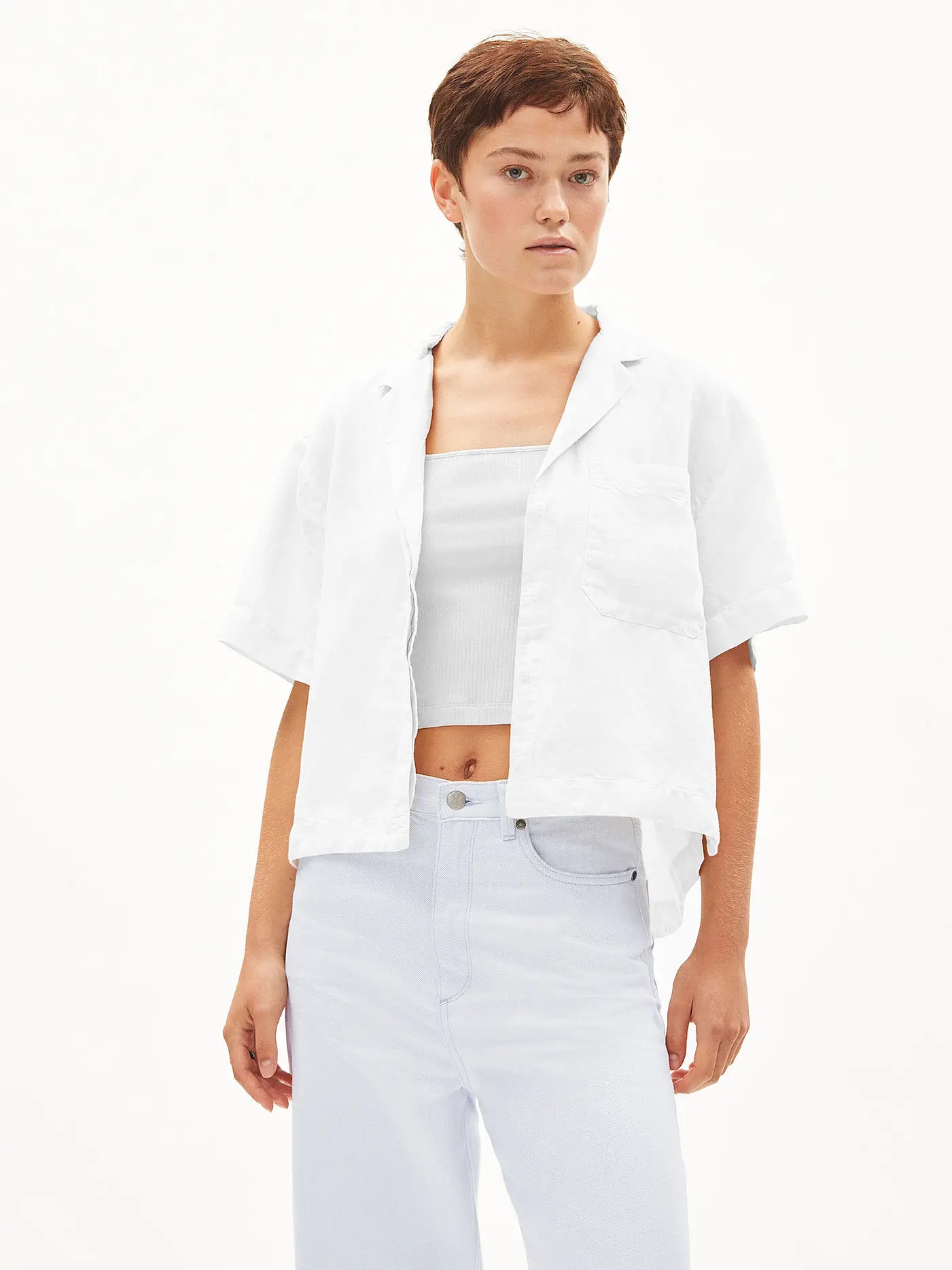 ARMEDANGELS | Leinenbluse LEAANNE LINO | weiss