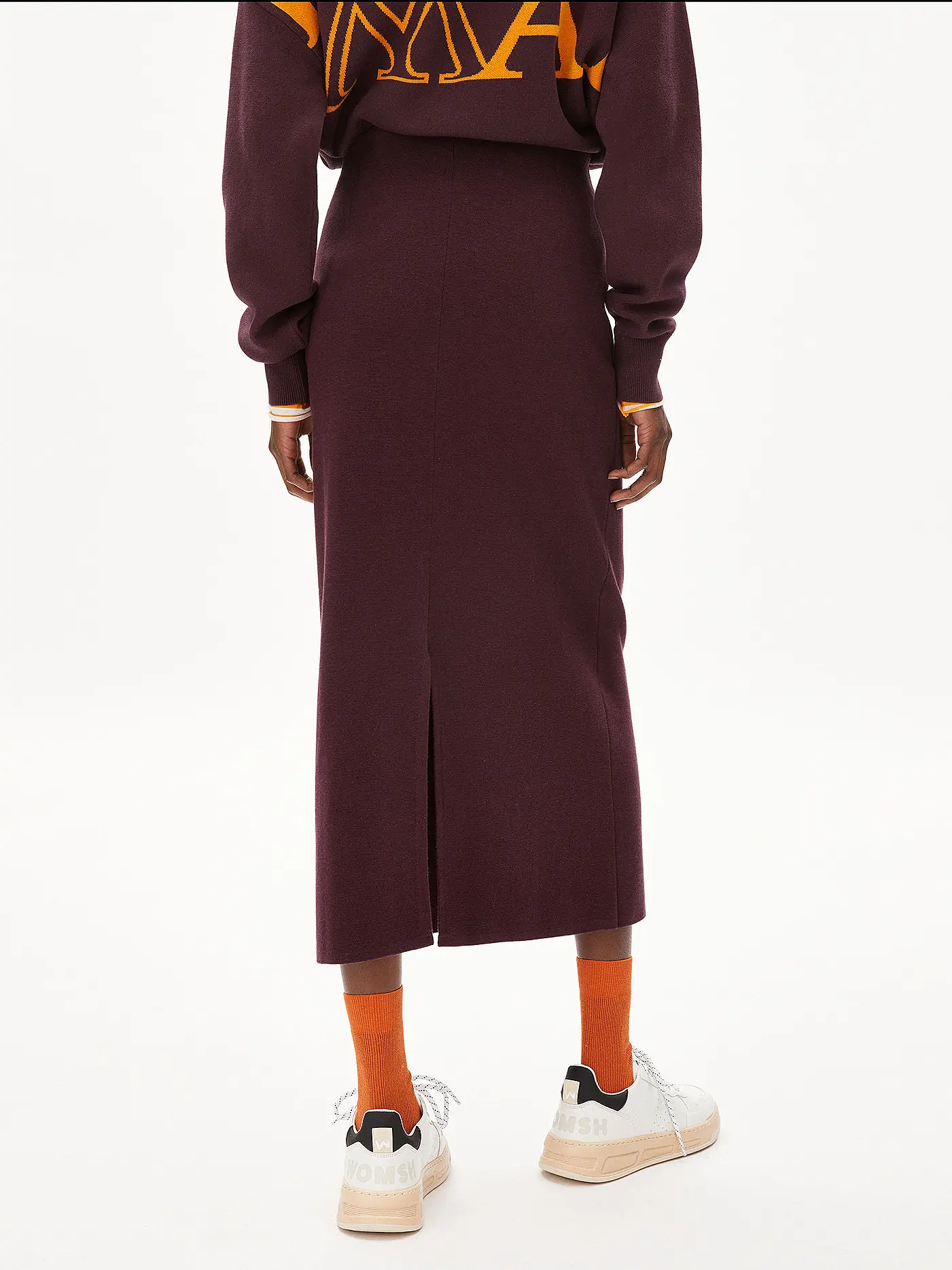 ARMEDANGELS | Midirock  MILANAA | dunkelrot