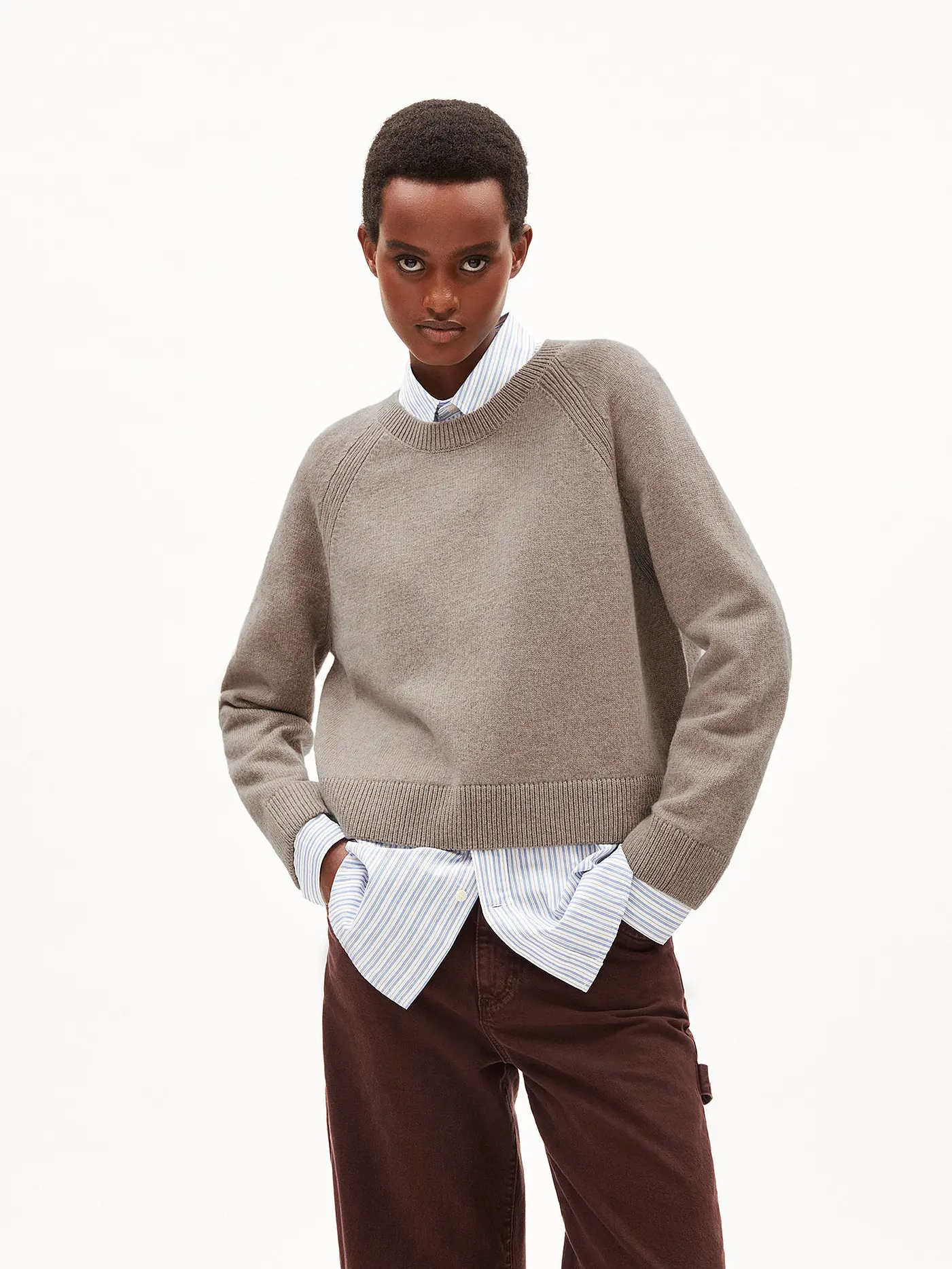 ARMEDANGELS | Pullover DILIRIAA REGLANA | camel