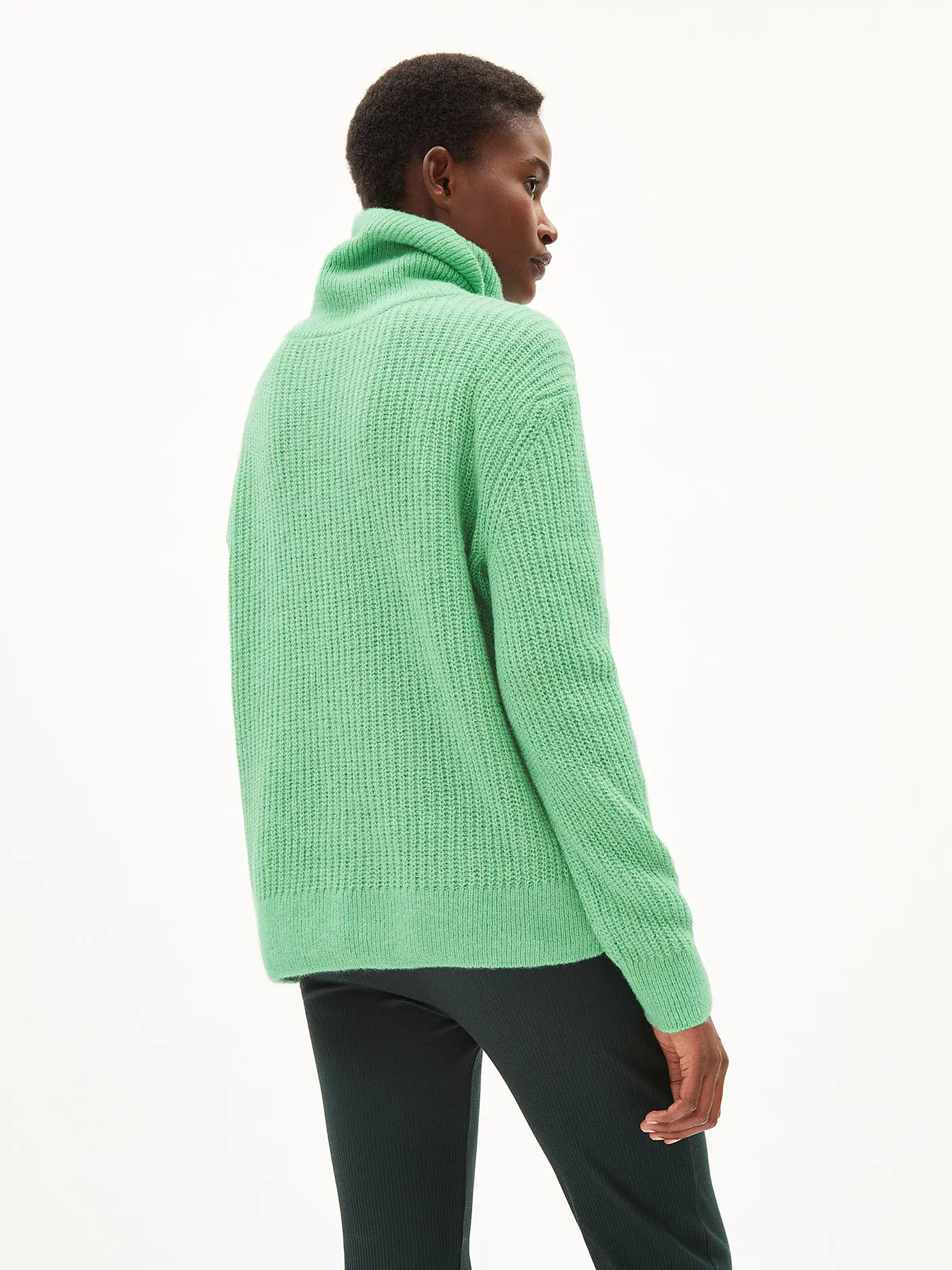 ARMEDANGELS | Rollkragenpullover ILSIAA | grün