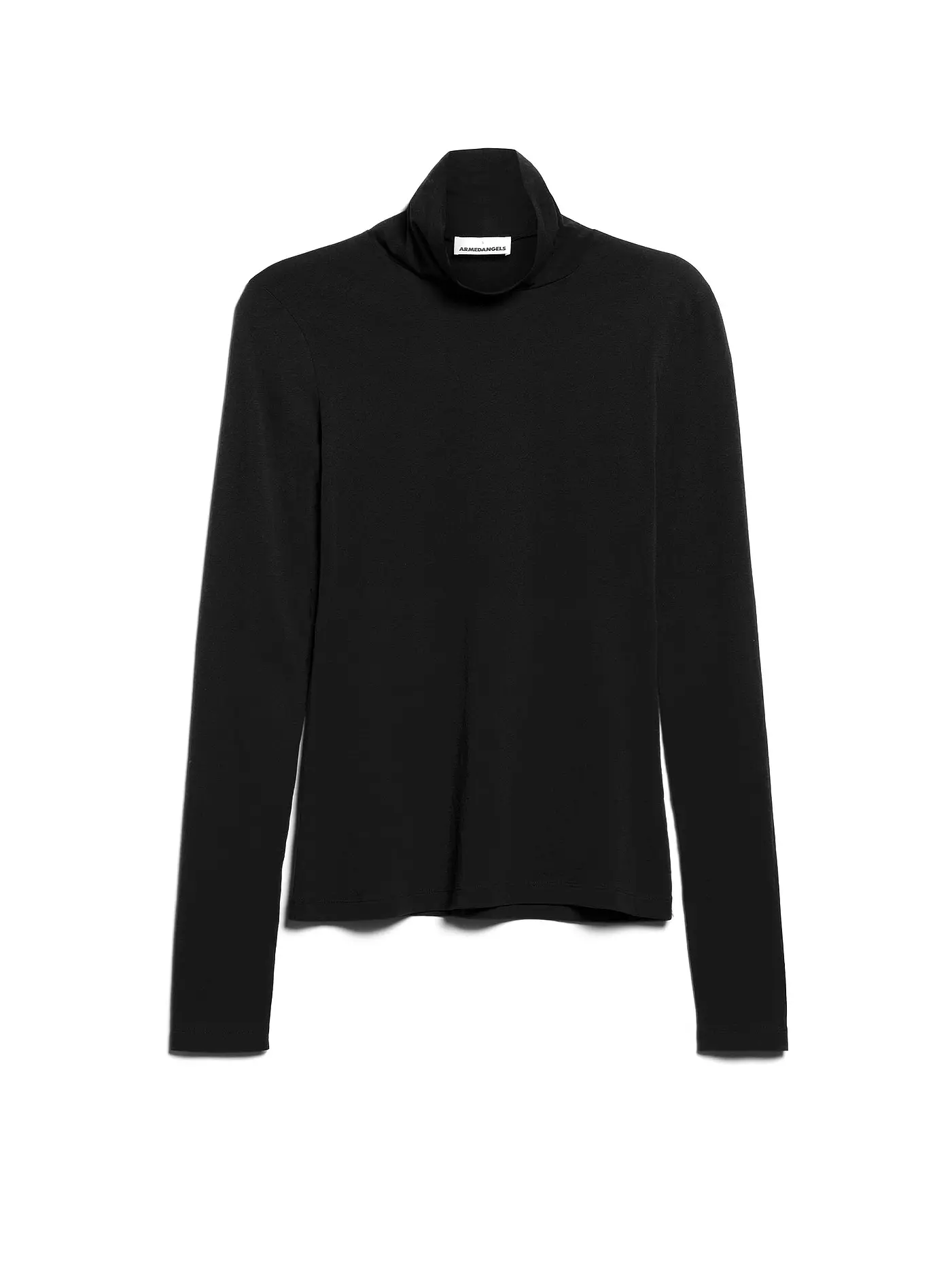 ARMEDANGELS | Rollkragenshirt GRAZILIAA | schwarz