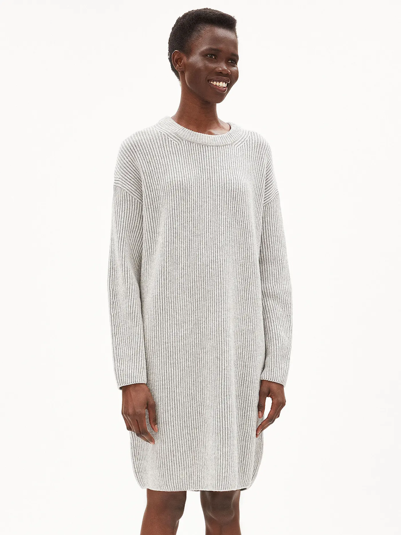 ARMEDANGELS | Strickkleid NAARE | hellgrau