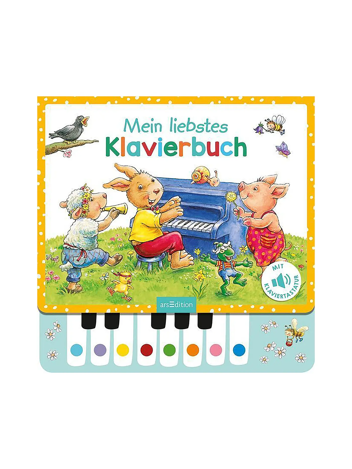 ARS EDITION VERLAG | Mein liebstes Klavierbuch mit Klaviertastatur und Soundeffekten | keine Farbe
