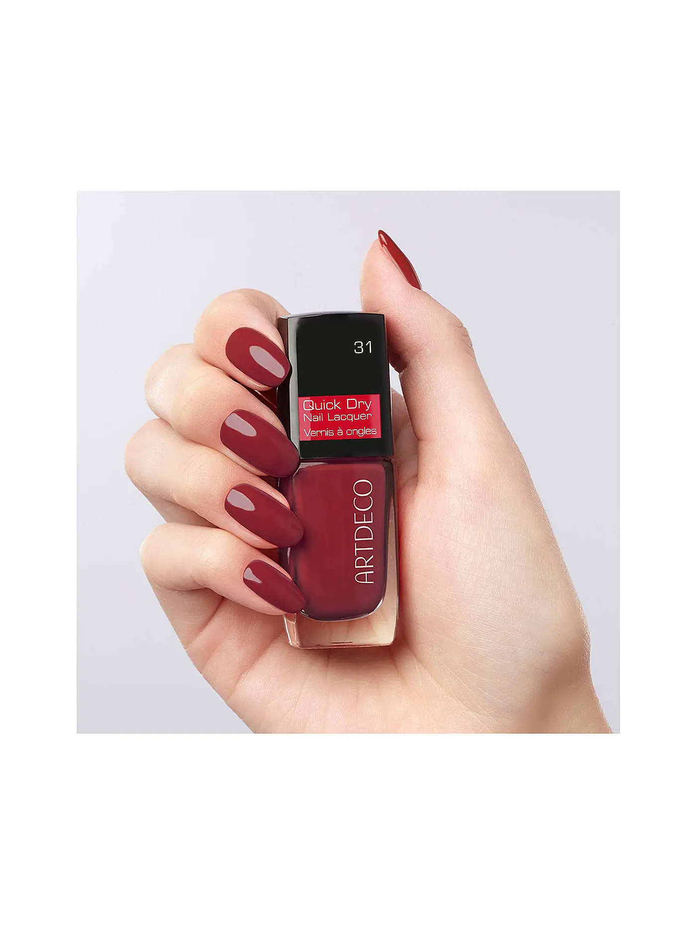 ARTDECO | Nagellack - Quick Dry Nail Lacquer ( 31 confident red ) | dunkelrot