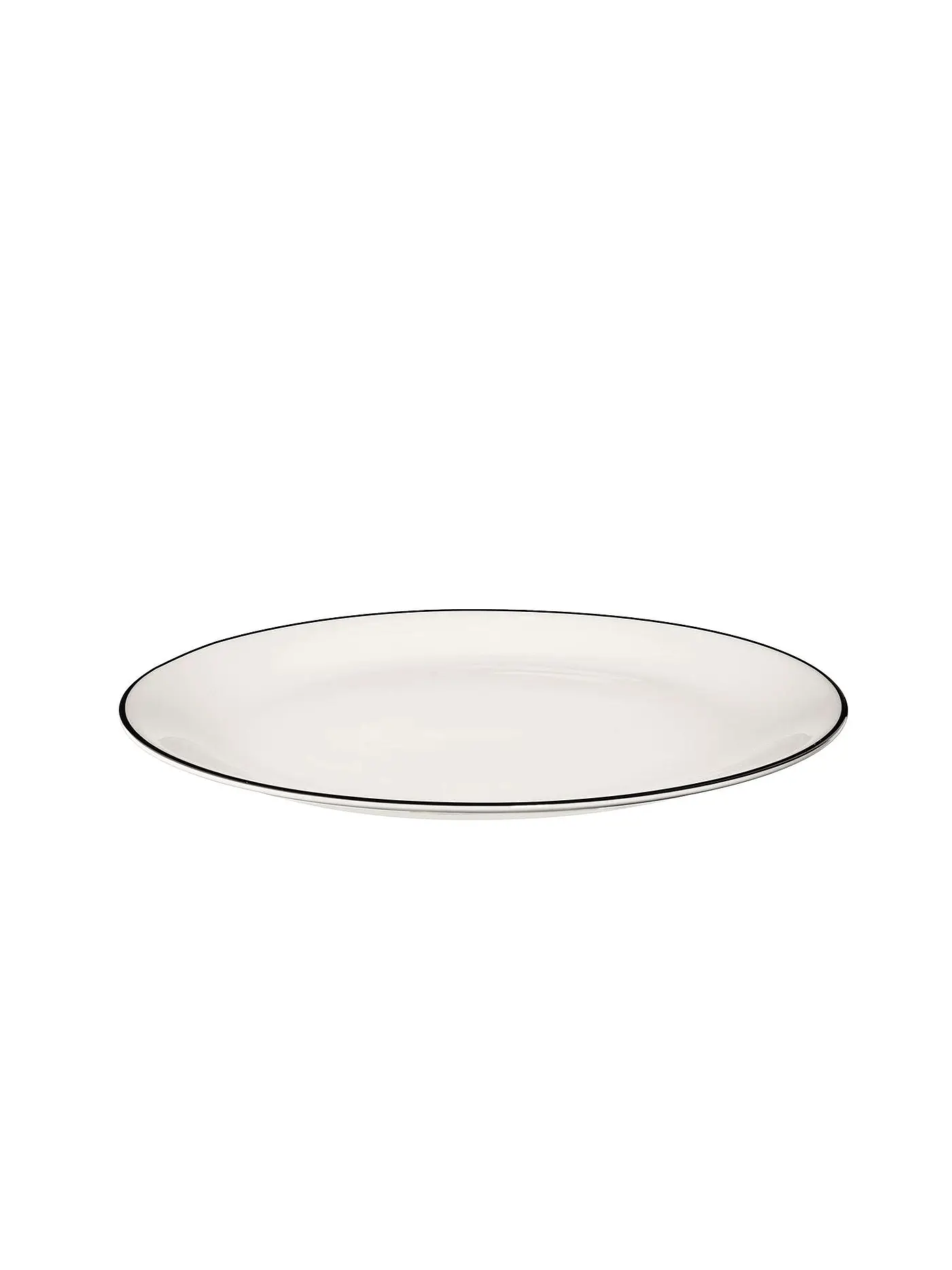 ASA SELECTION | Desserteller "à table ligne noir" 21cm  | weiss