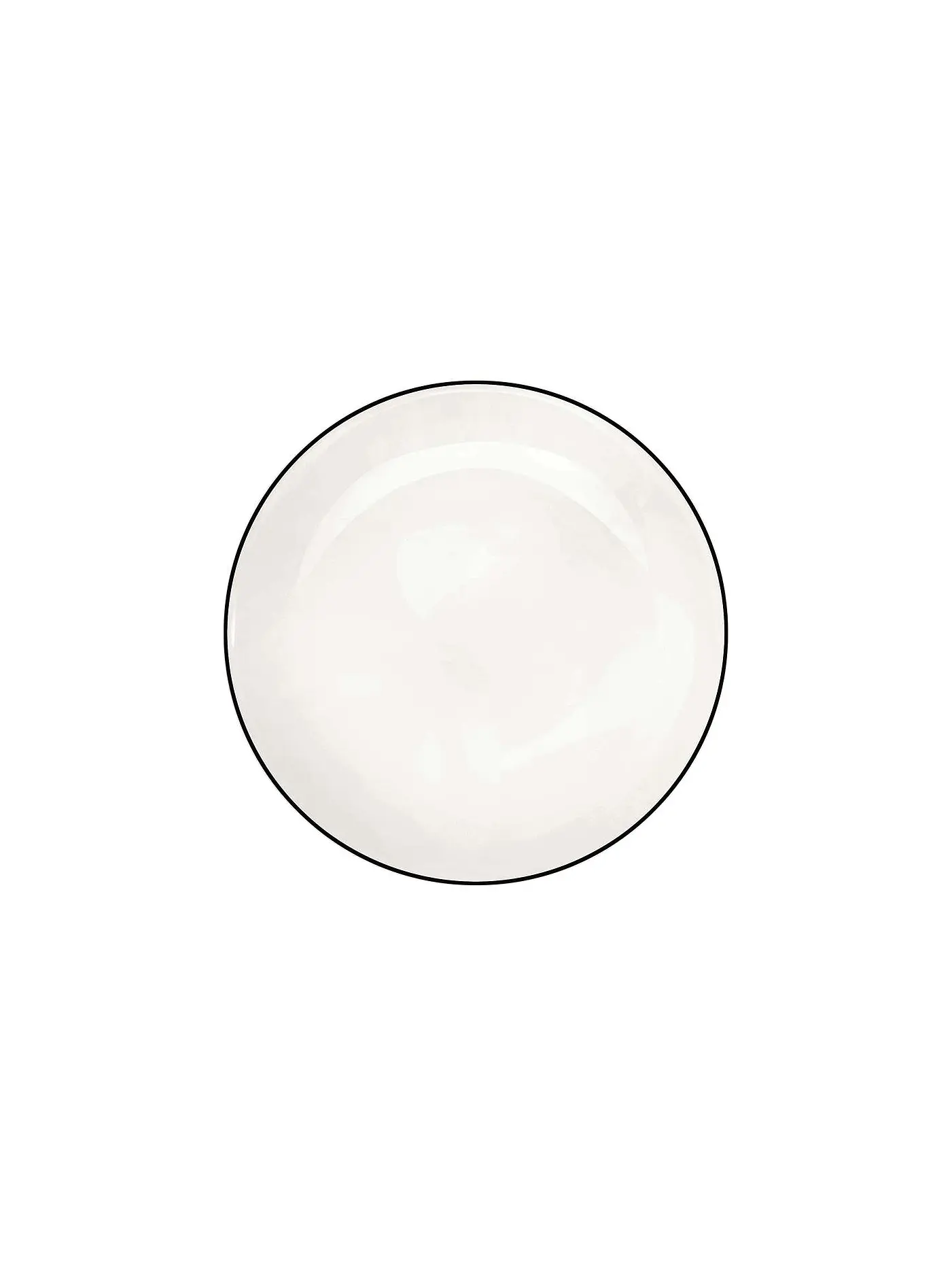 ASA SELECTION | Desserteller "à table ligne noir" 21cm  | weiss