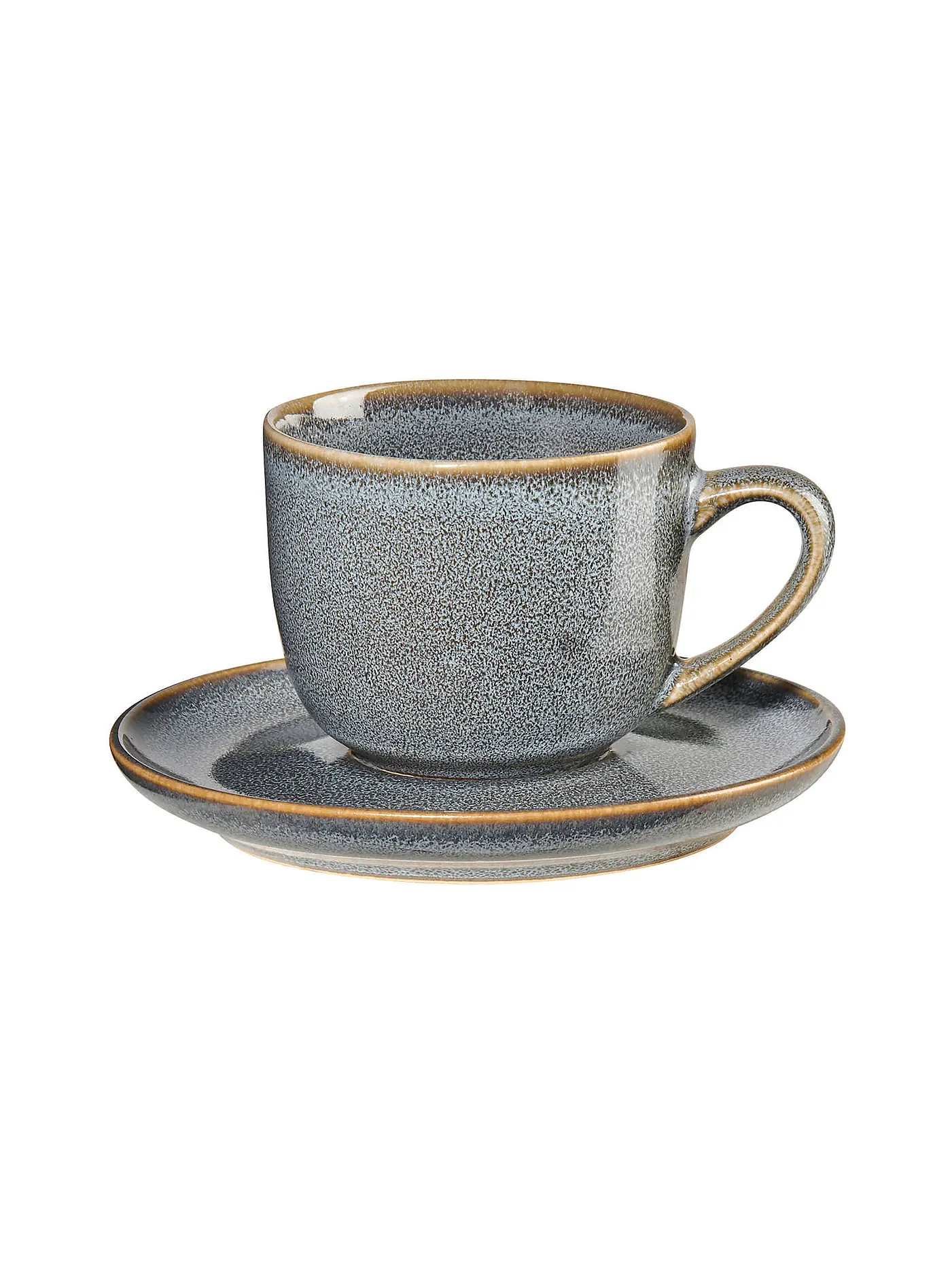 ASA SELECTION | Espressotasse mit Untetasse 0,09l Saisons Midnight Blue | hellblau