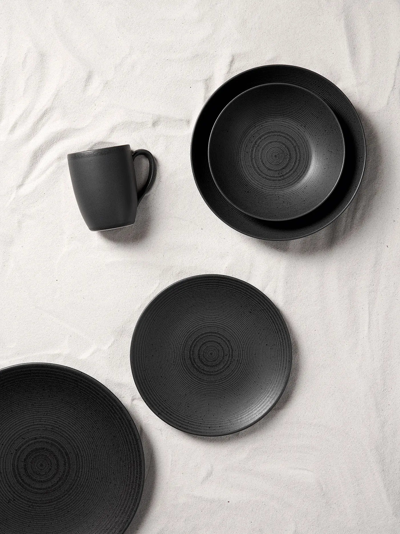 ASA SELECTION | Geschirr Set BELLA VISTA 20 tlg. black | schwarz