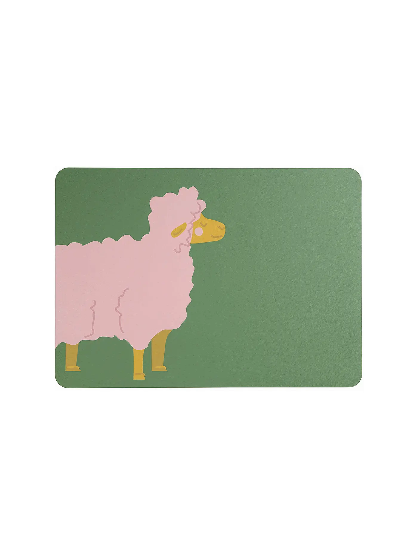ASA SELECTION | Tischset Coppa Kids 33x46cm Wildlife Erdmännchen Elvis | grün