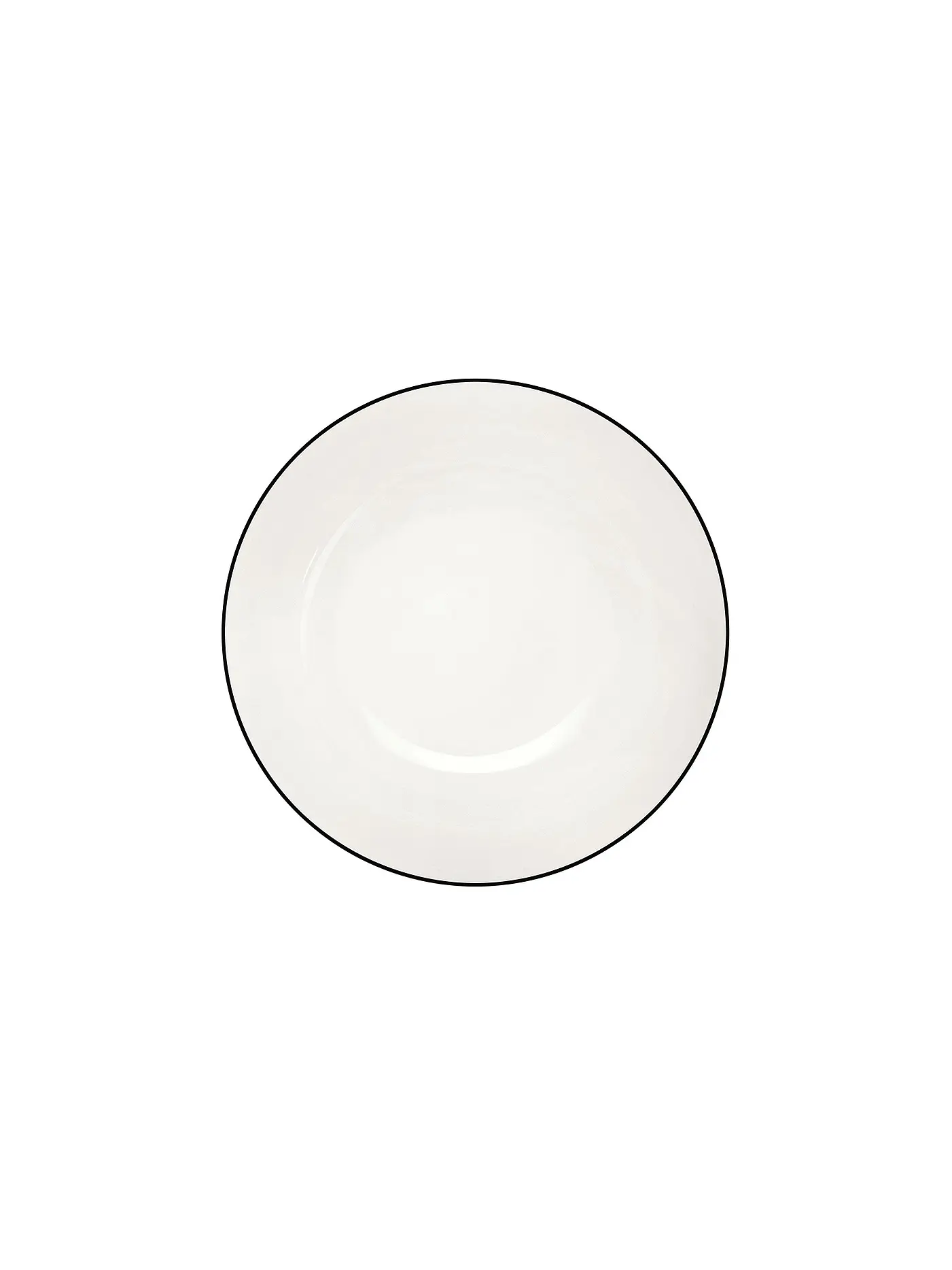 ASA SELECTION | Pasta-/Suppenteller "à table ligne noir" 22cm  | weiss