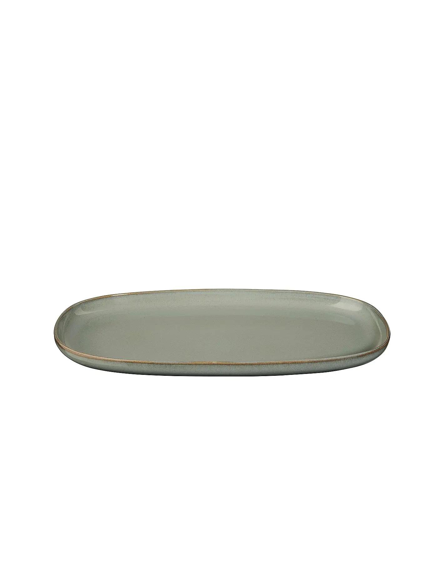 ASA SELECTION | Platte oval Saisons 31x18cm Eucalyptus | grün