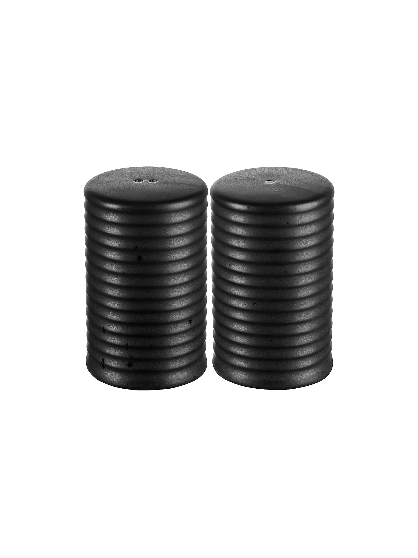 ASA SELECTION | Salz- & Pfefferstreuer Set 2er 6,5cm KITCHEN'ART Brown | schwarz