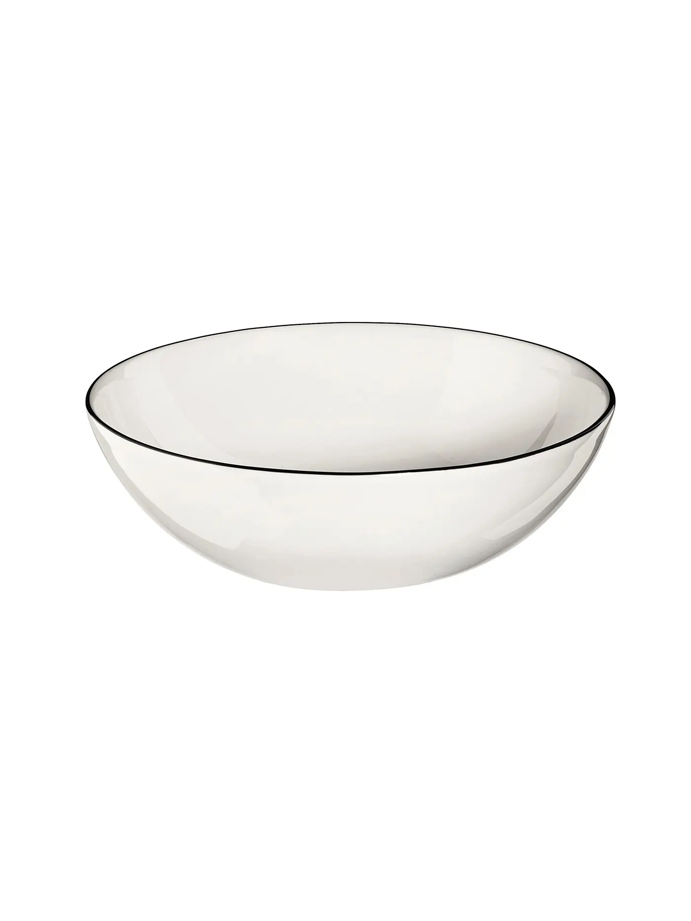 ASA SELECTION | Schälchen "à table ligne noir" 9cm  | weiss