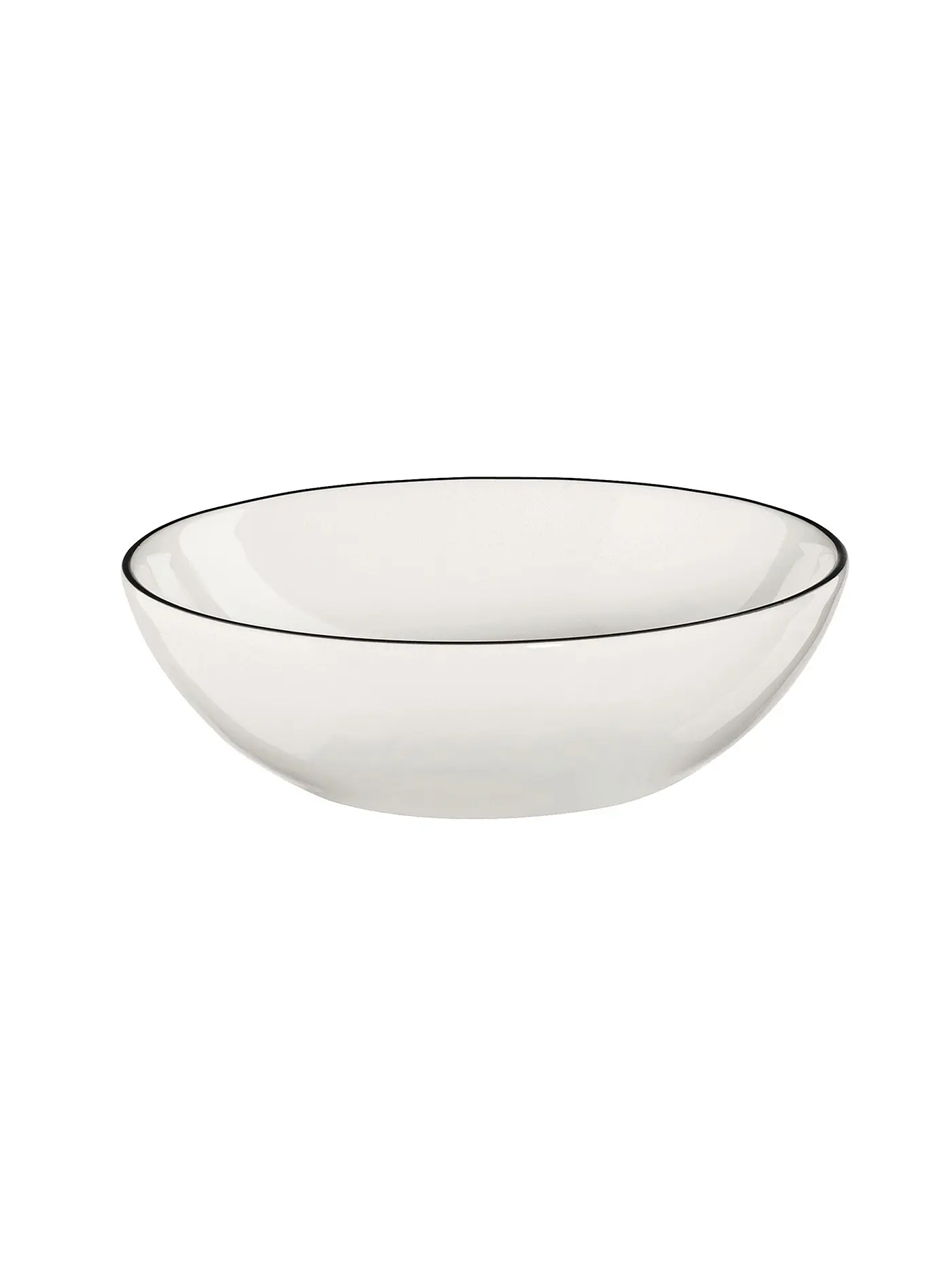 ASA SELECTION | Schale "à table ligne noir" 15,5cm  | weiss