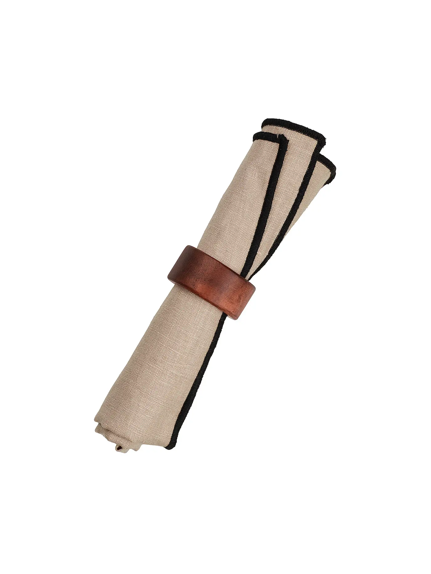 ASA SELECTION | Serviettenringe 2er Set rund/glatt Akazienholz | braun