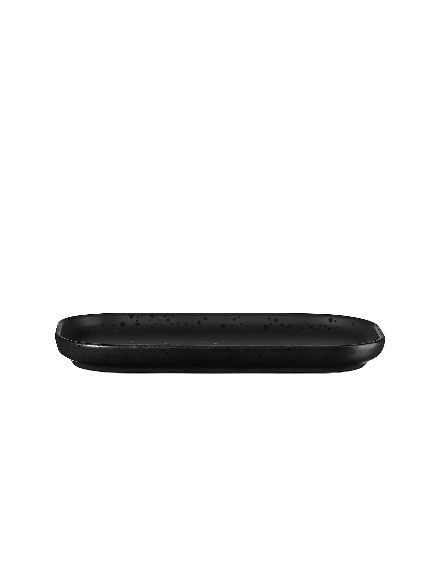 ASA SELECTION | Snackteller oval 15x4,4cm Coppa Kuro/Schwarz | schwarz