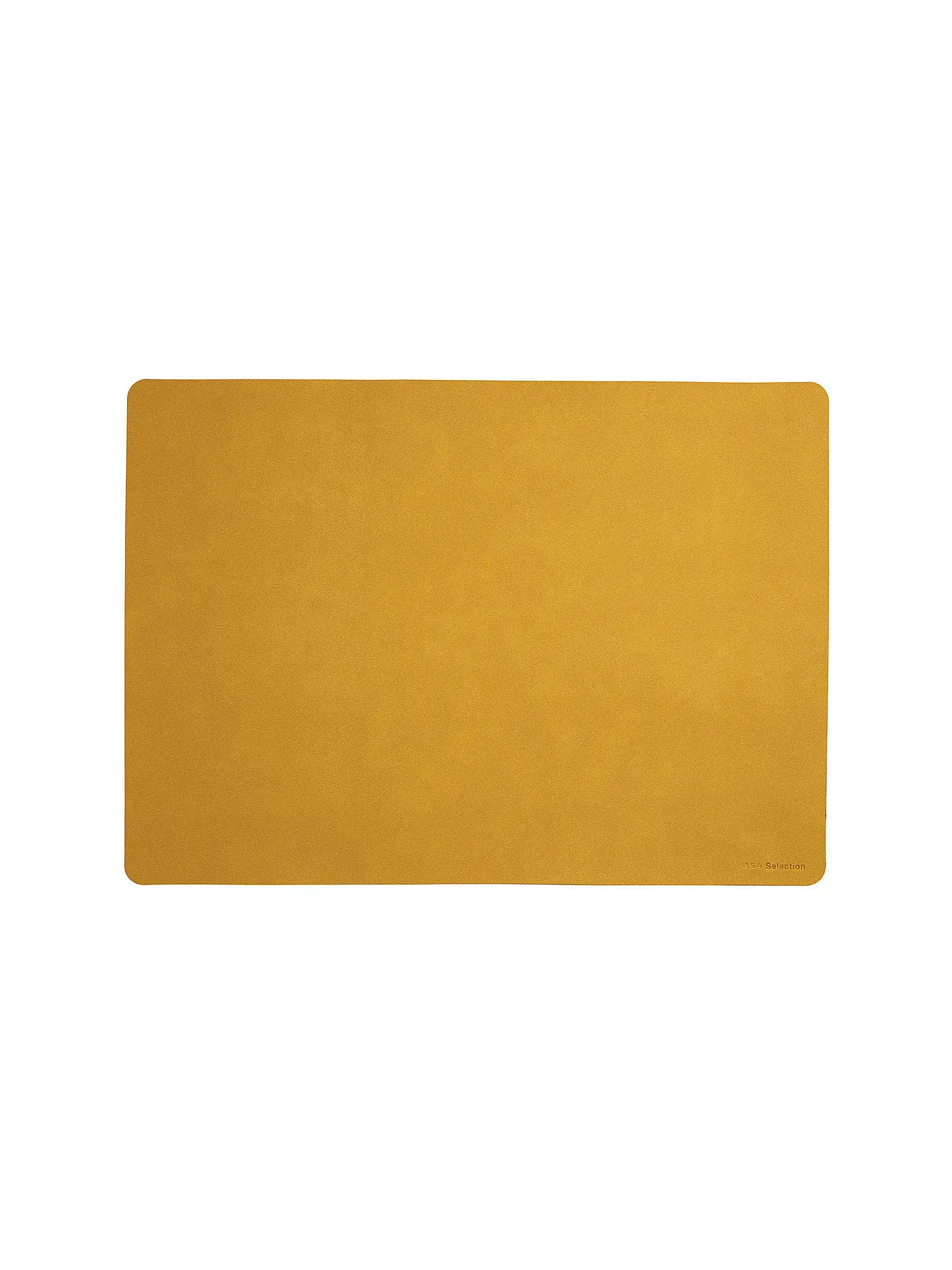 ASA SELECTION | Tischset Soft Leather 46x33cm Amber | gelb