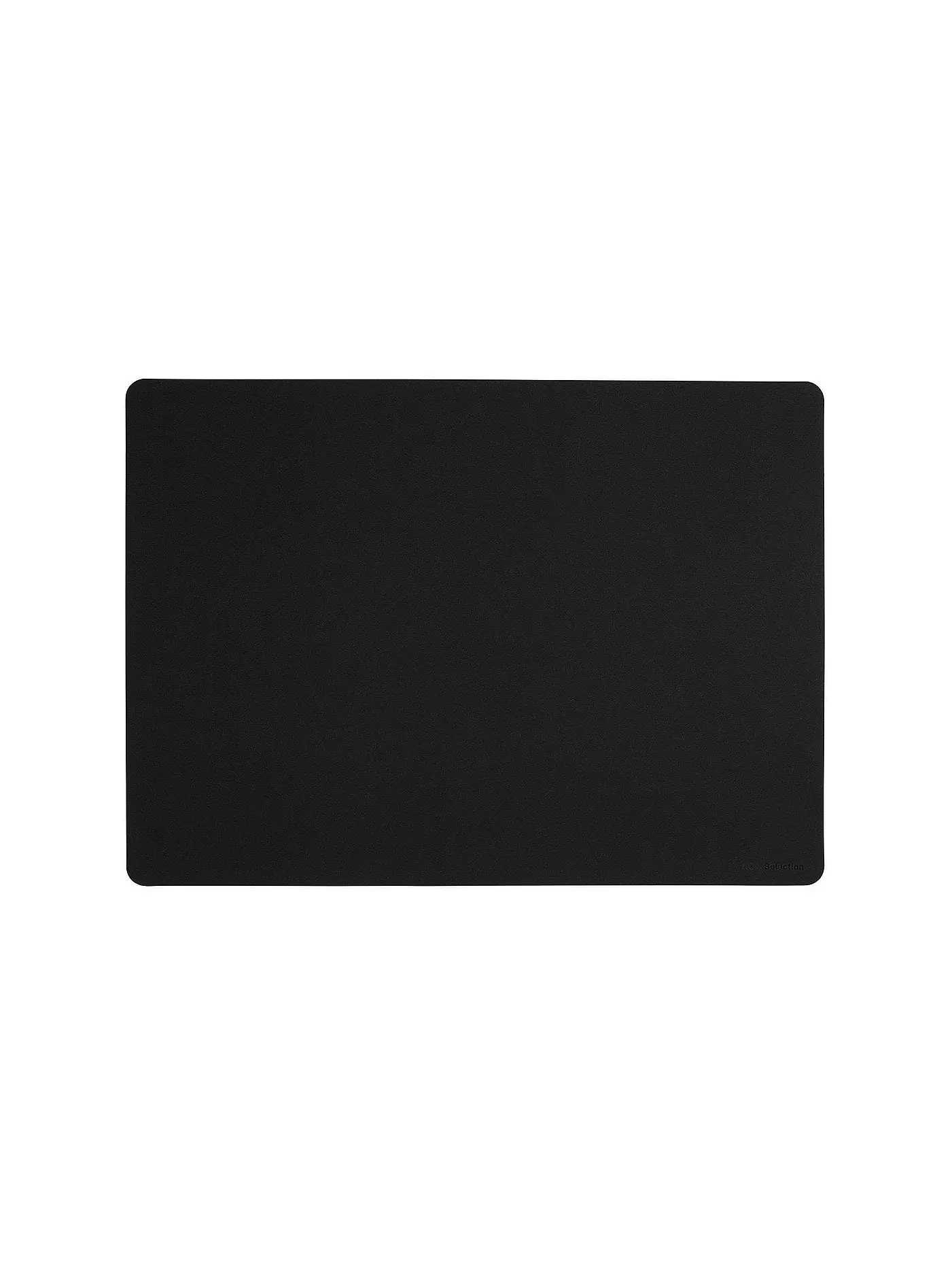 ASA SELECTION | Tischset Soft Leather 46x33cm Charcoal | schwarz
