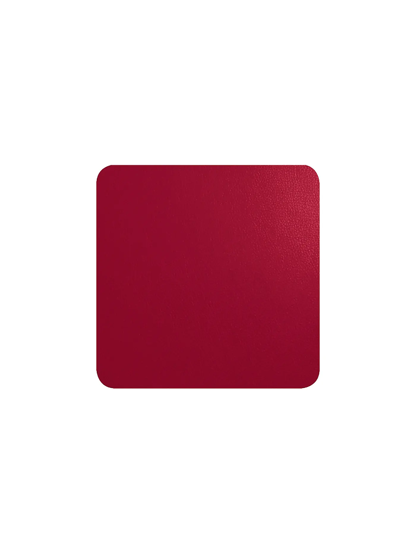 ASA SELECTION | Untersetzer in Lederoptik 10x10cm 4er Basalt | rot