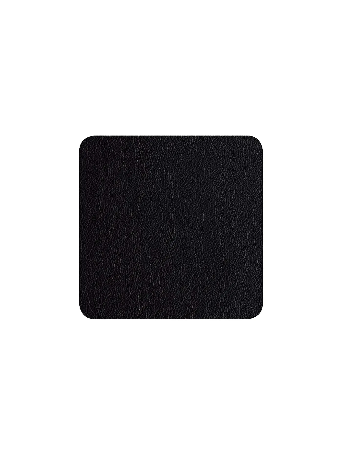 ASA SELECTION | Untersetzer in Lederoptik 10x10cm 4er Basalt | schwarz