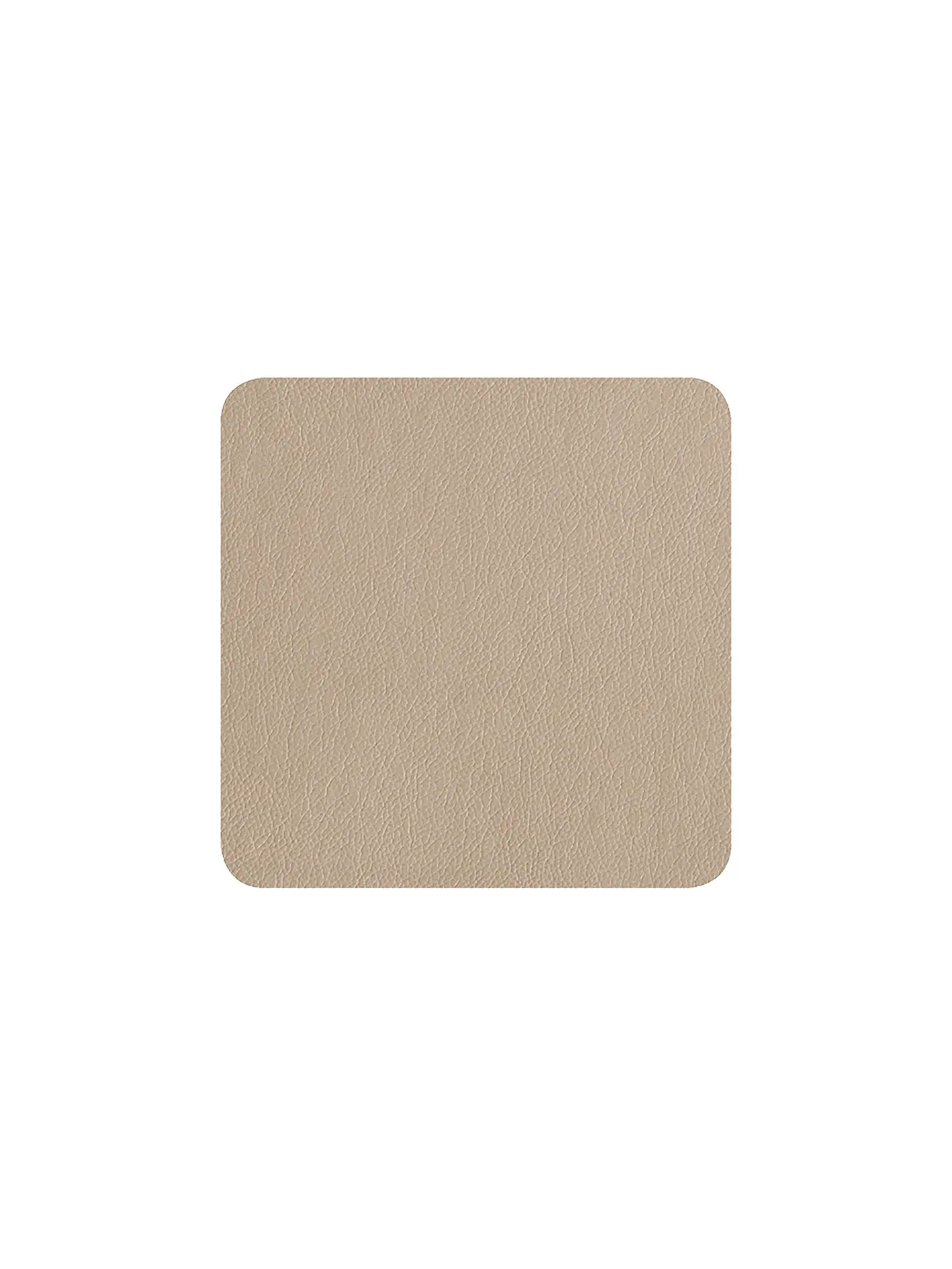 ASA SELECTION | Untersetzer in Lederoptik 10x10cm 4er Basalt | beige