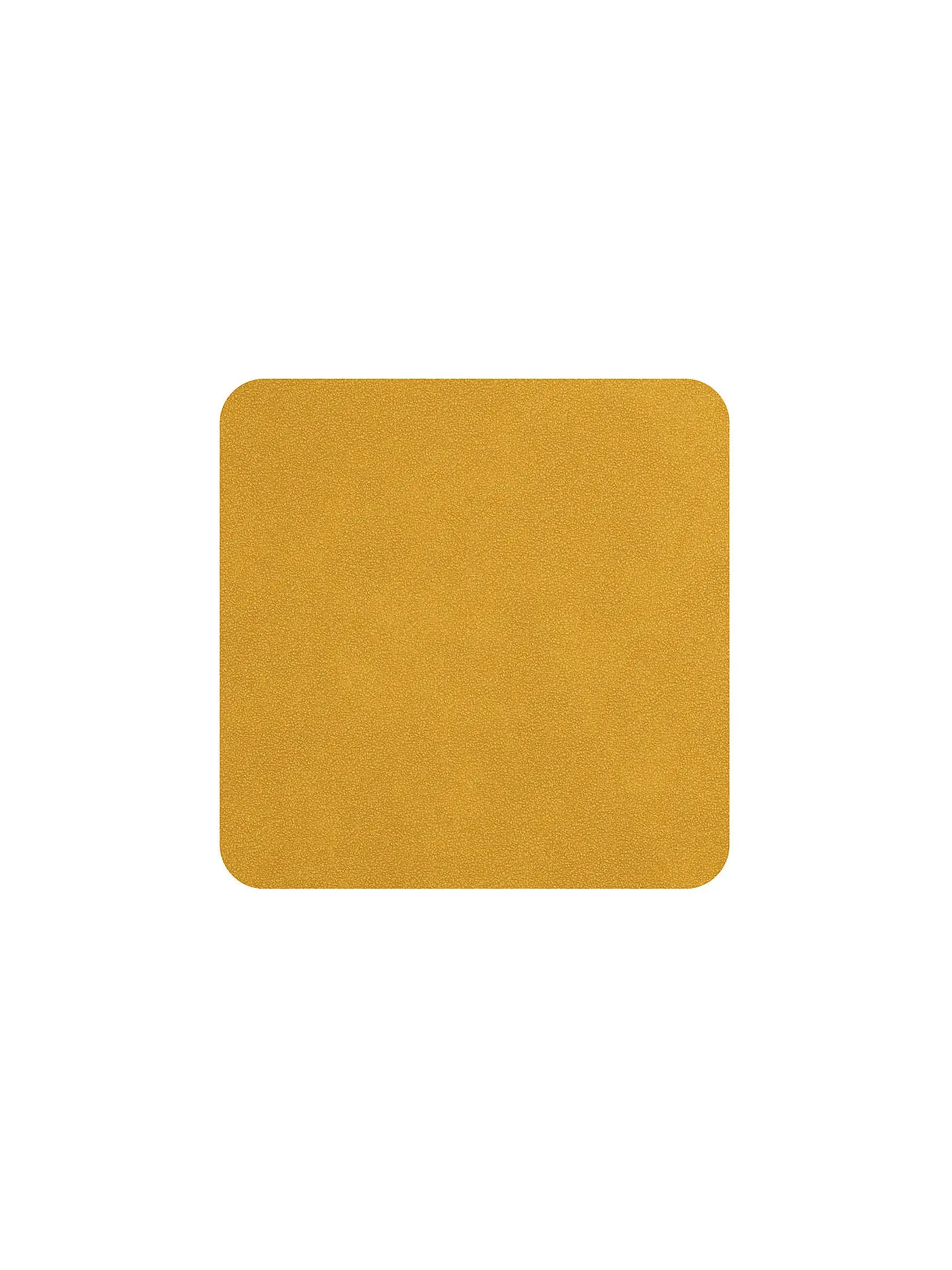 ASA SELECTION | Untersetzer Soft Leather 4er 10x10cm Amber | gelb